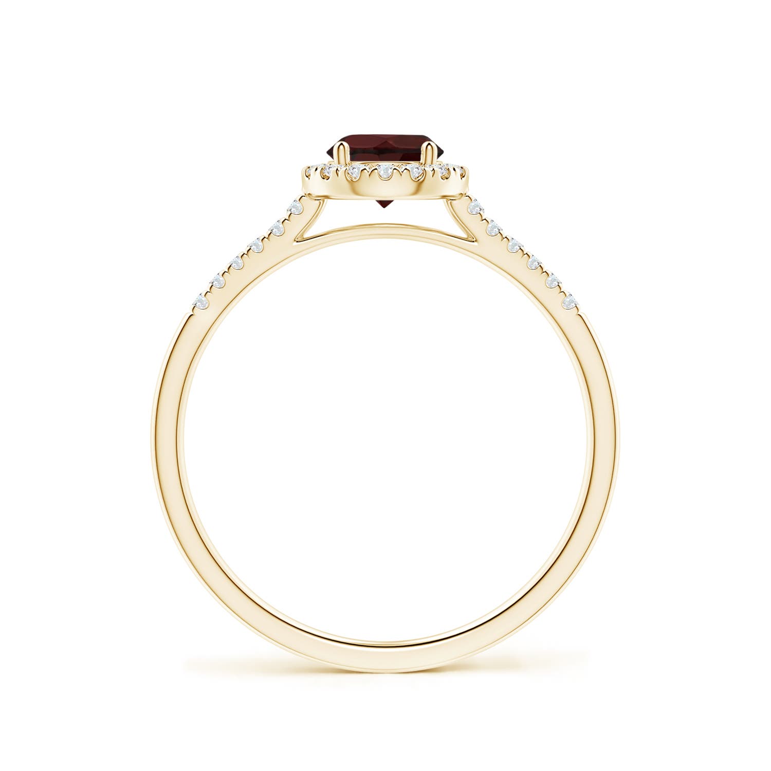 A - Garnet / 0.75 CT / 14 KT Yellow Gold