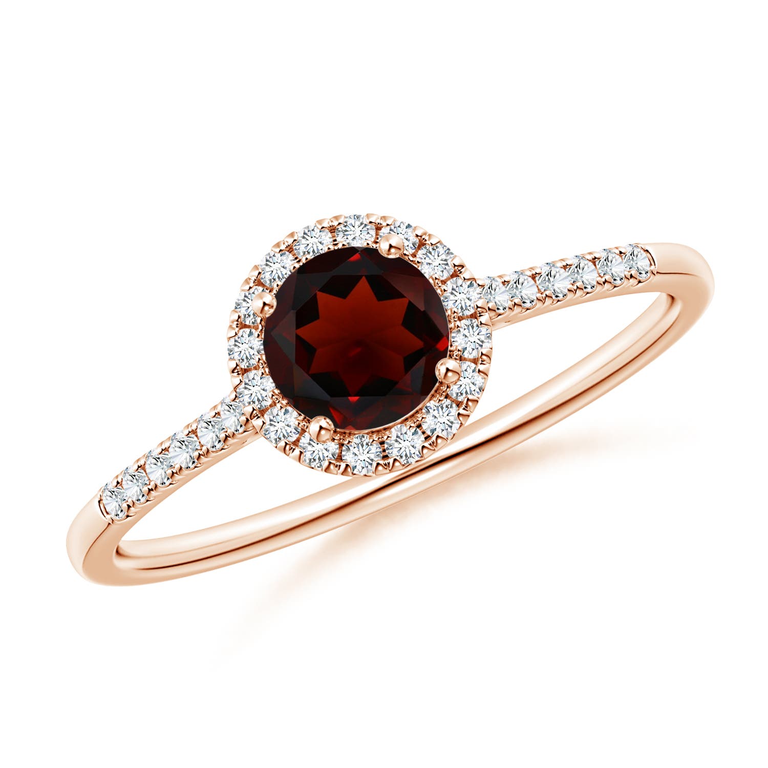 AA - Garnet / 0.75 CT / 14 KT Rose Gold