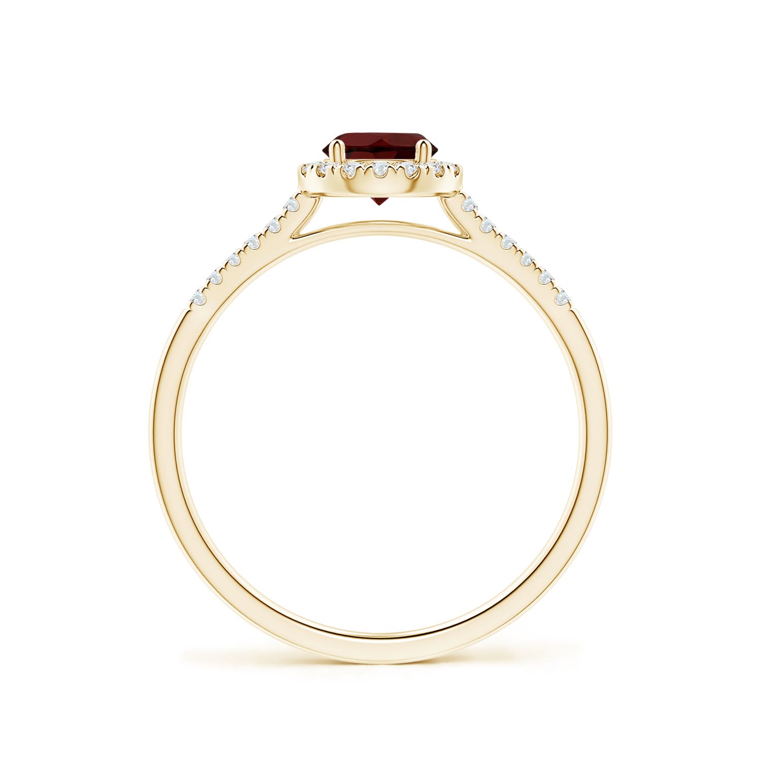 AA - Garnet / 0.75 CT / 14 KT Yellow Gold