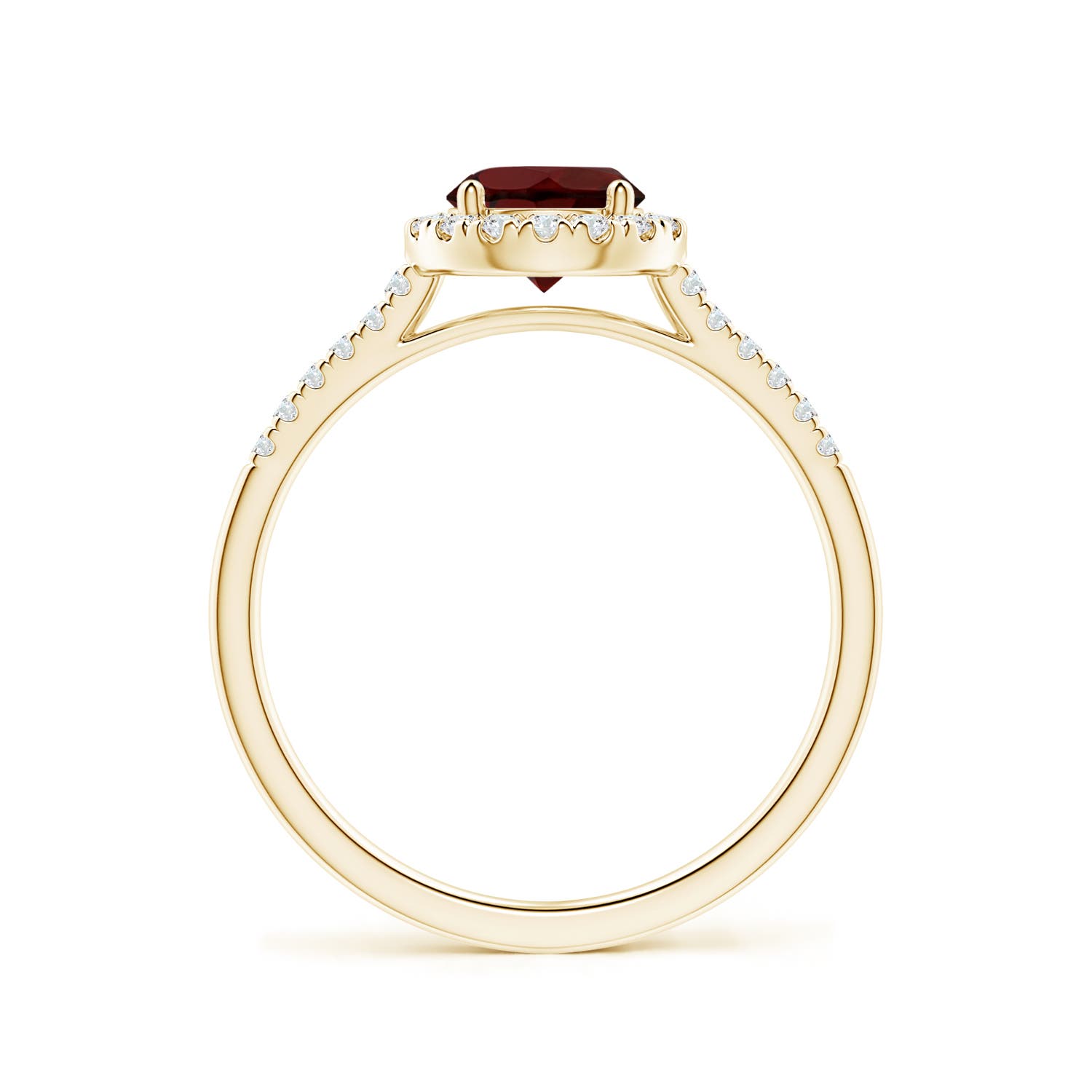 AA - Garnet / 1.2 CT / 14 KT Yellow Gold