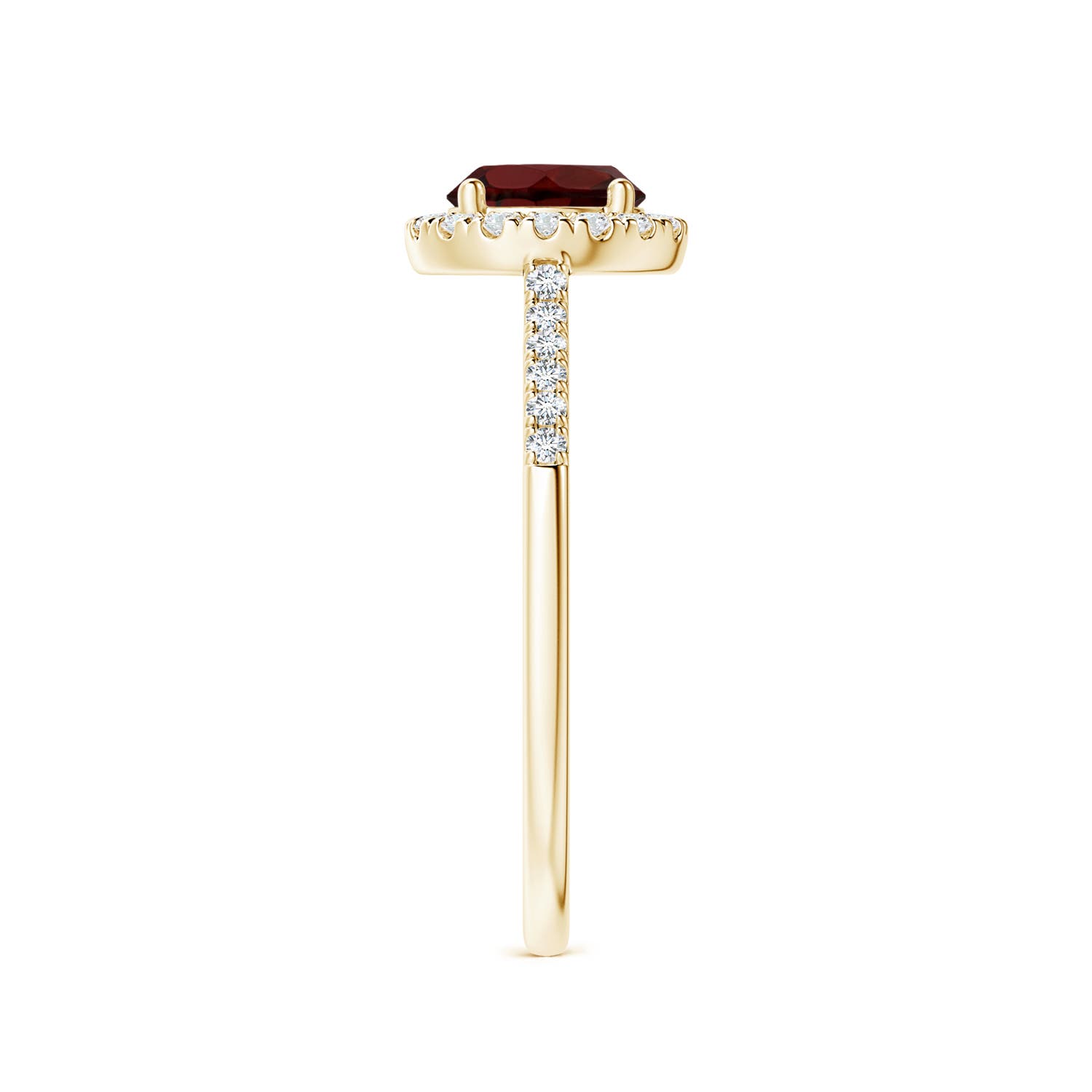 AA - Garnet / 1.2 CT / 14 KT Yellow Gold