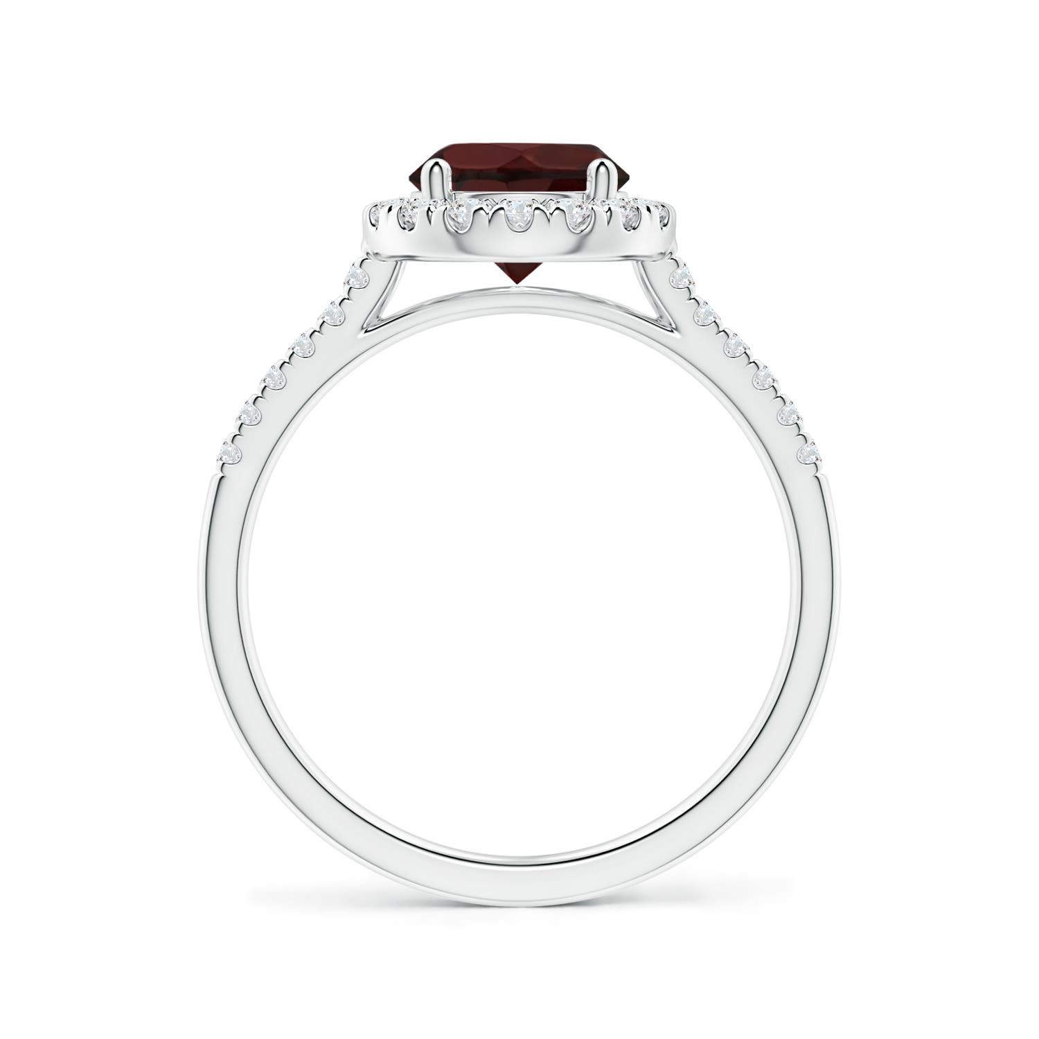 A - Garnet / 1.79 CT / 14 KT White Gold