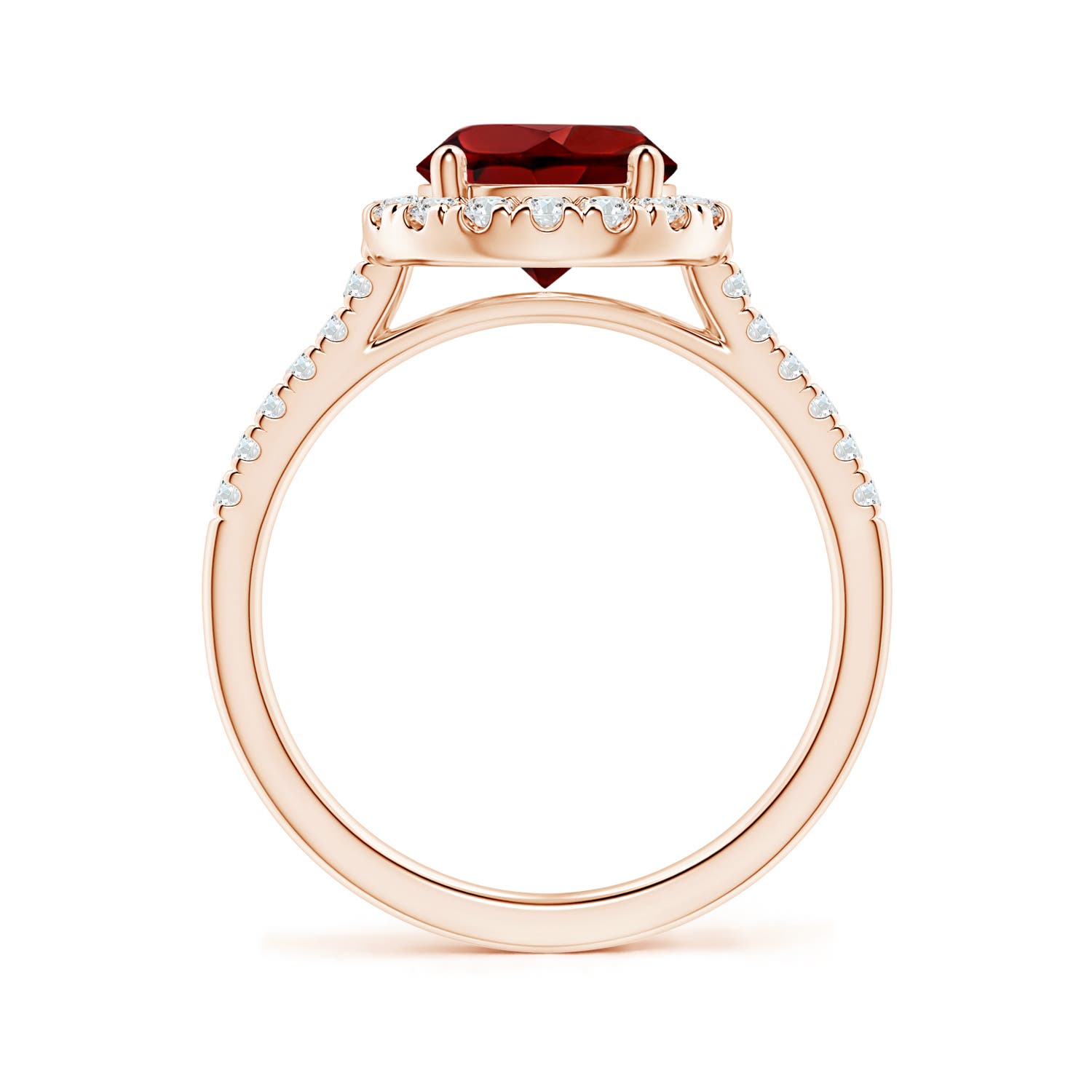 AAAA - Garnet / 2.52 CT / 14 KT Rose Gold