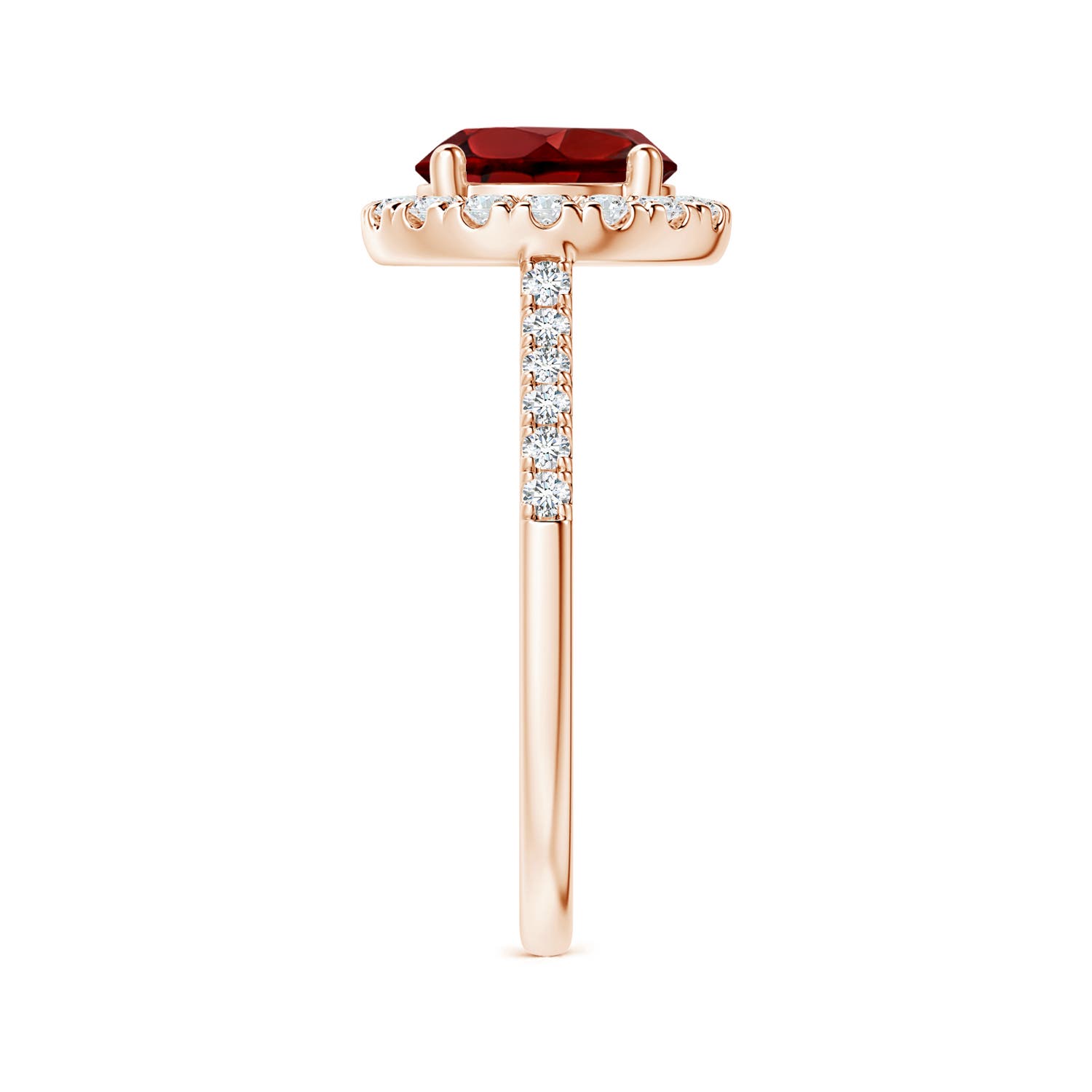 AAAA - Garnet / 2.52 CT / 14 KT Rose Gold