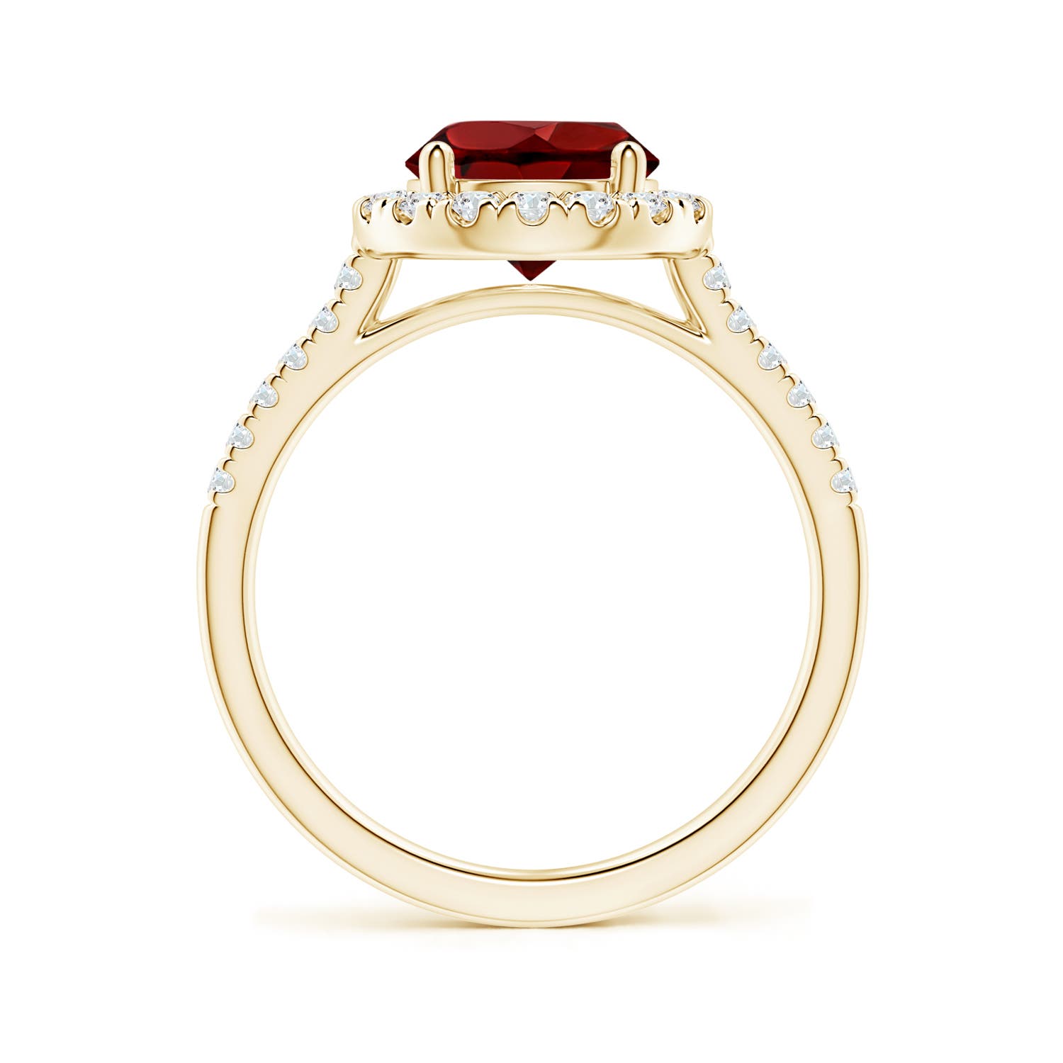 AAAA - Garnet / 2.52 CT / 14 KT Yellow Gold