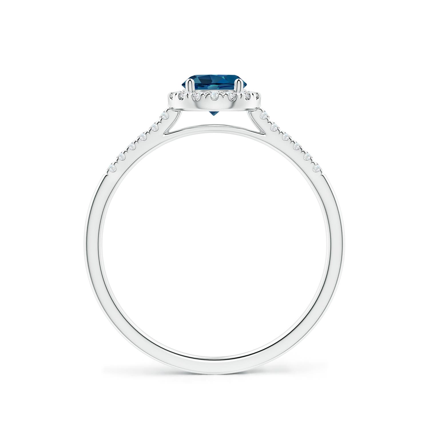 AAA - London Blue Topaz / 0.75 CT / 14 KT White Gold