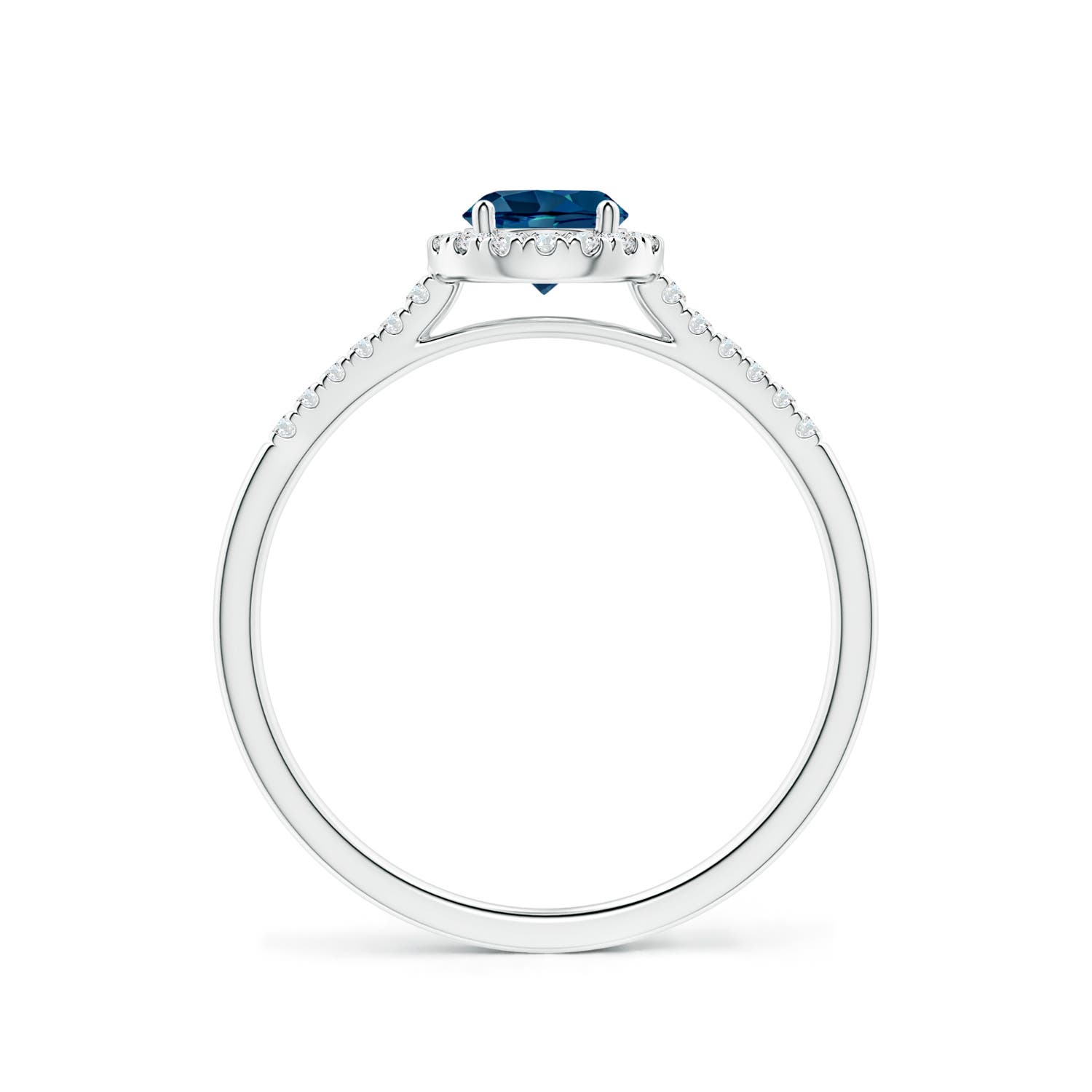 AAAA - London Blue Topaz / 0.75 CT / 14 KT White Gold