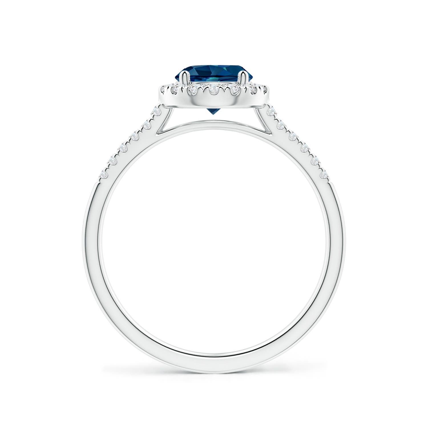 AAAA - London Blue Topaz / 1.15 CT / 14 KT White Gold