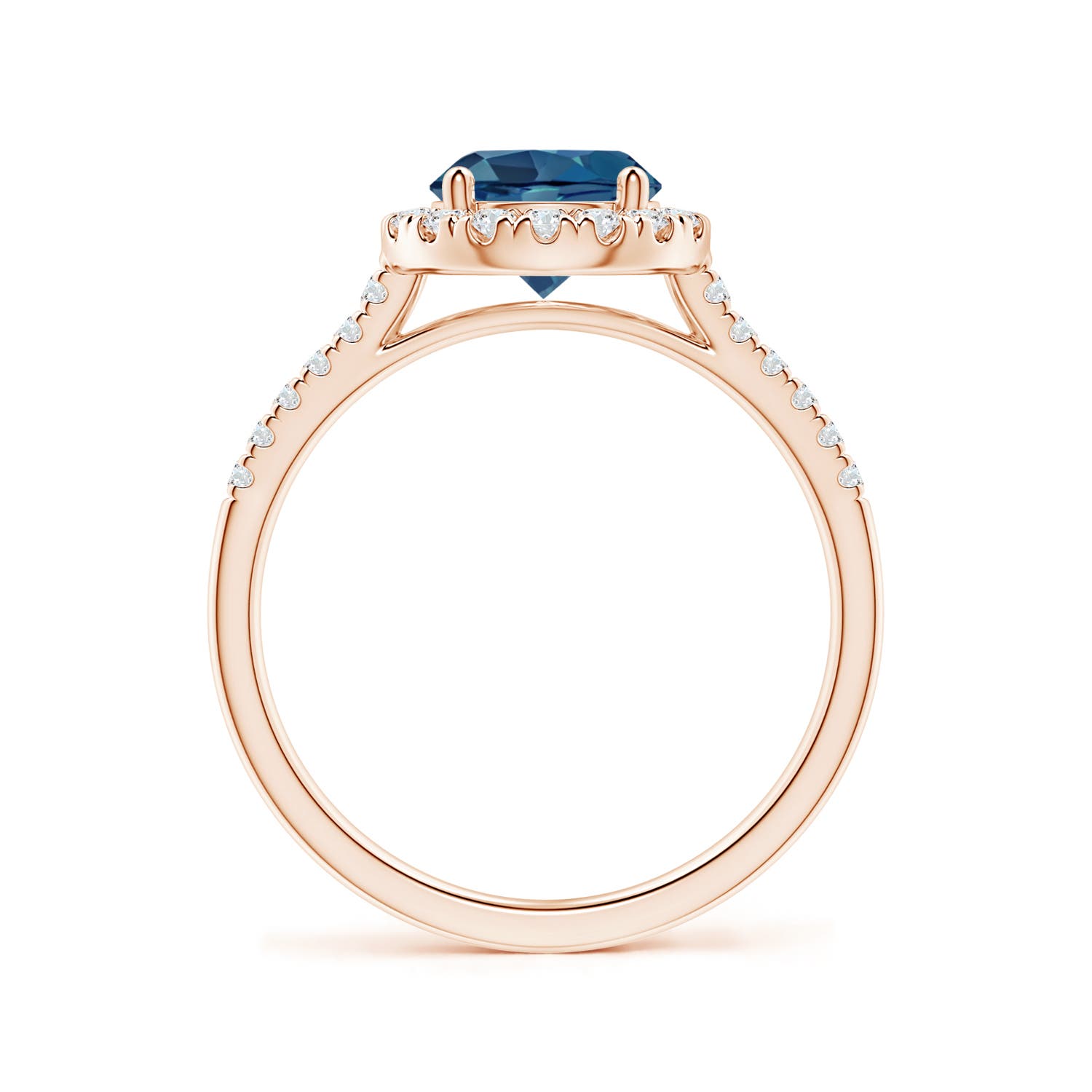 AA - London Blue Topaz / 1.84 CT / 14 KT Rose Gold