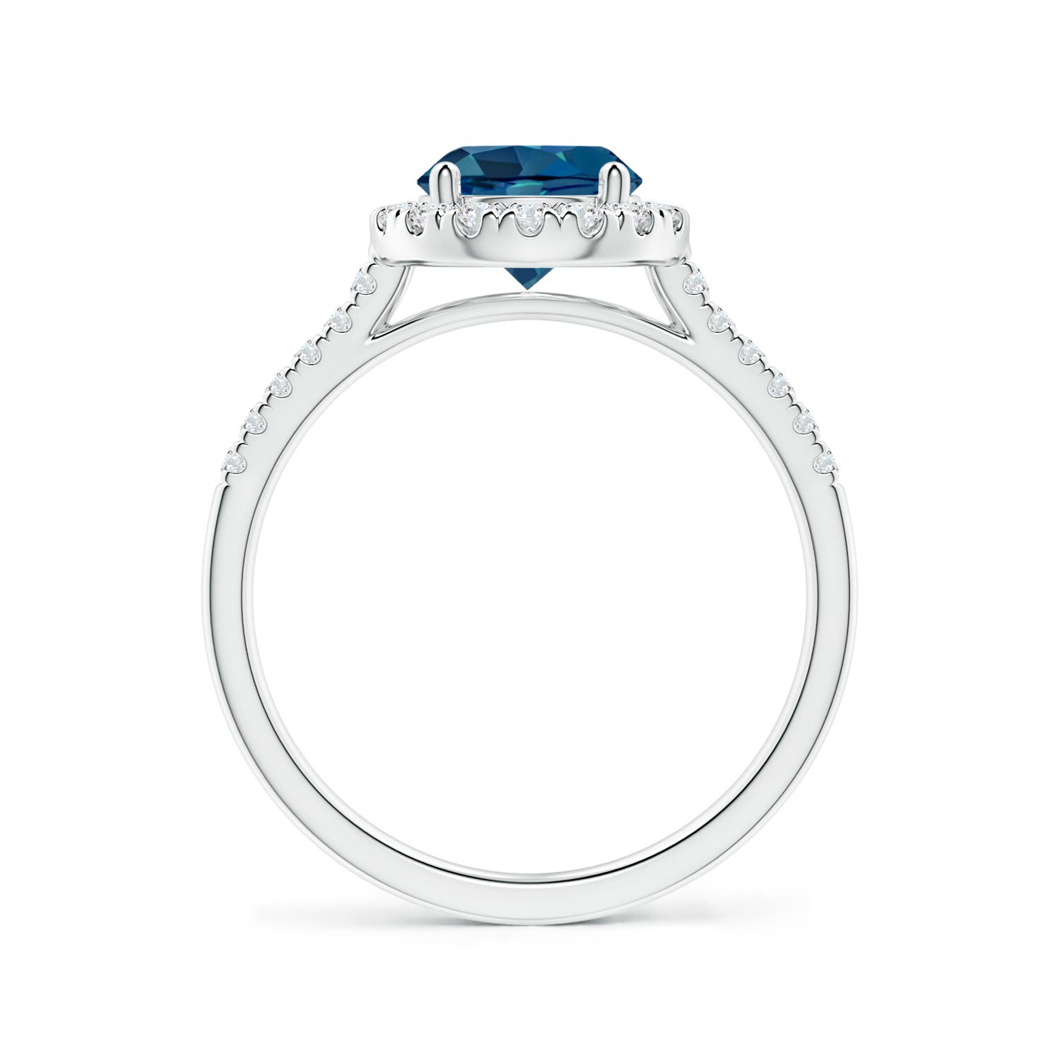 AAA - London Blue Topaz / 1.84 CT / 14 KT White Gold