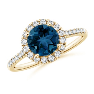 Round AAA London Blue Topaz