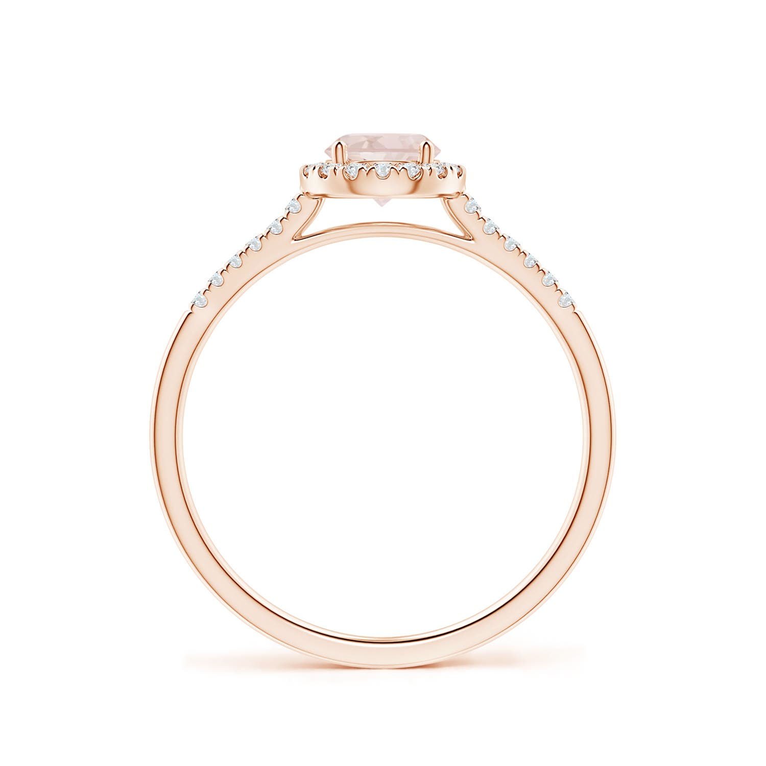 A - Morganite / 0.57 CT / 14 KT Rose Gold