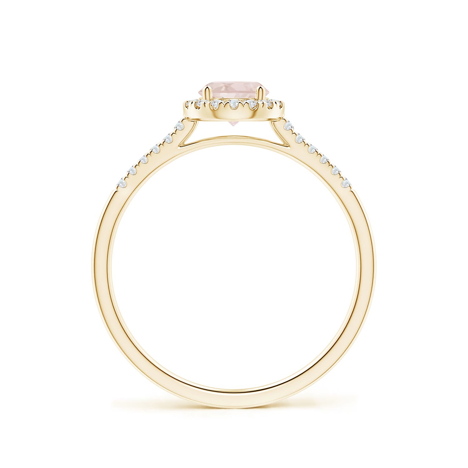 A - Morganite / 0.57 CT / 14 KT Yellow Gold