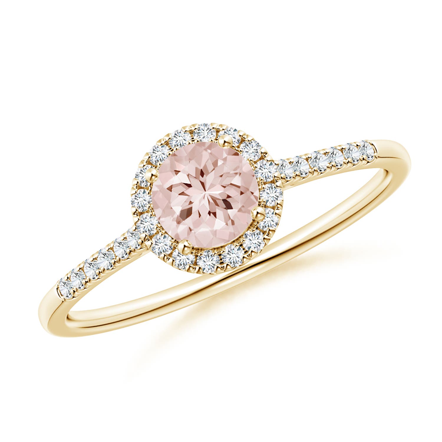 AA - Morganite / 0.57 CT / 14 KT Yellow Gold