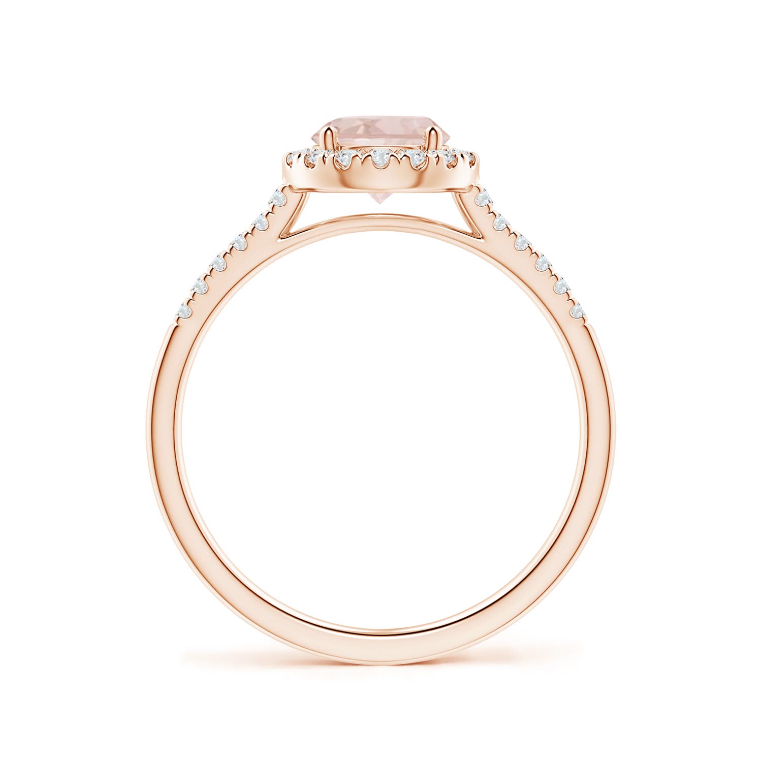 AA - Morganite / 0.9 CT / 14 KT Rose Gold