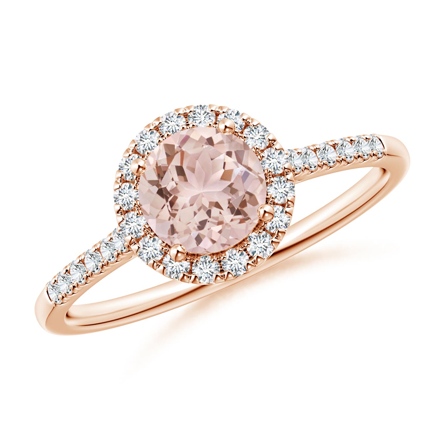 AAA - Morganite / 0.9 CT / 14 KT Rose Gold