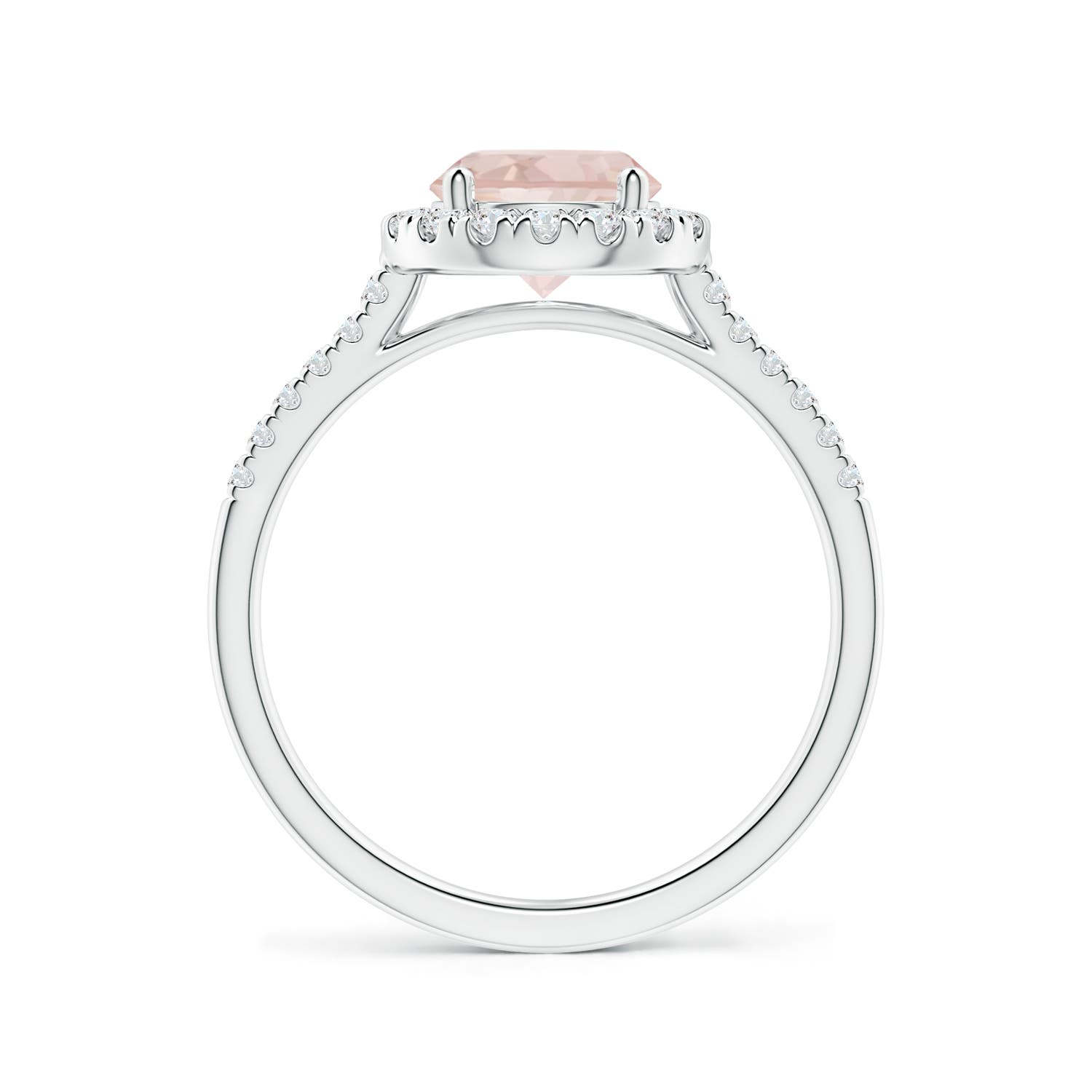 AA - Morganite / 1.39 CT / 14 KT White Gold