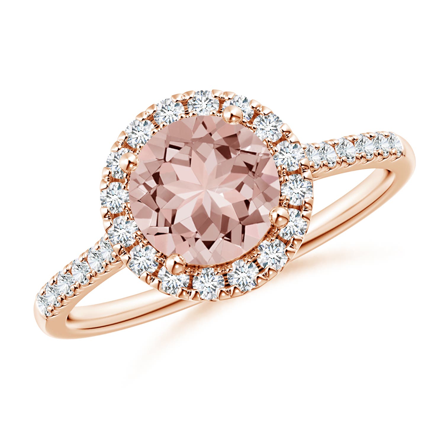 AAAA - Morganite / 1.39 CT / 14 KT Rose Gold