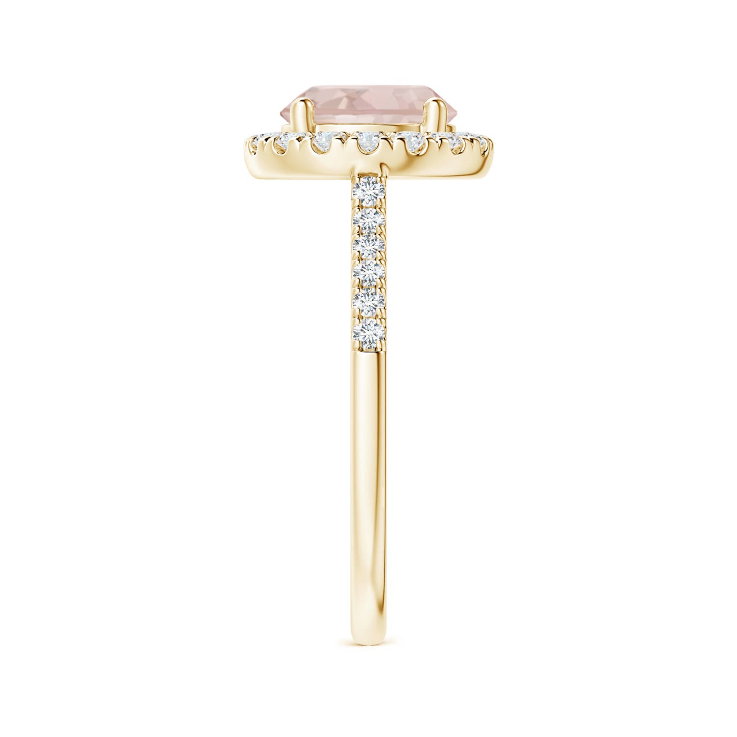 A - Morganite / 1.97 CT / 14 KT Yellow Gold