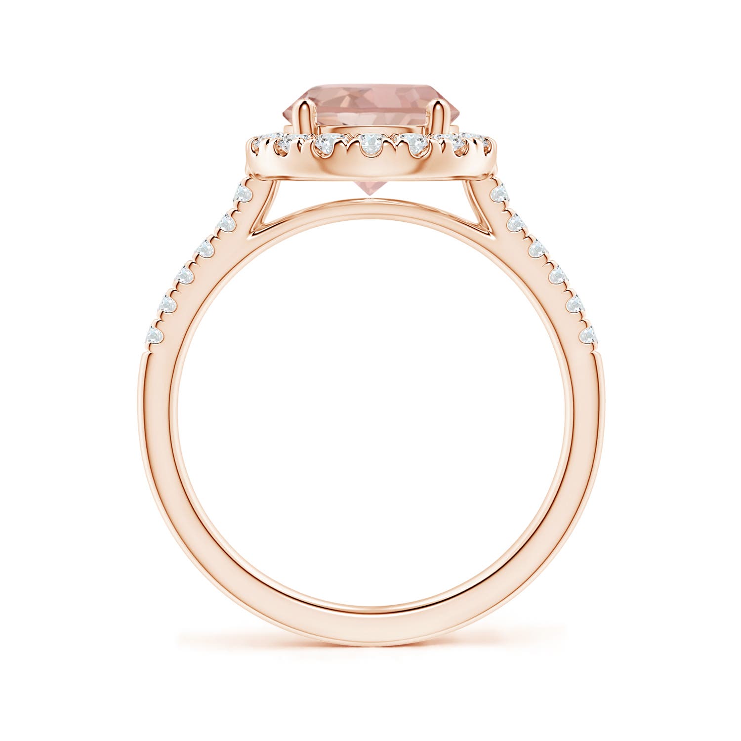 AAAA - Morganite / 1.97 CT / 14 KT Rose Gold