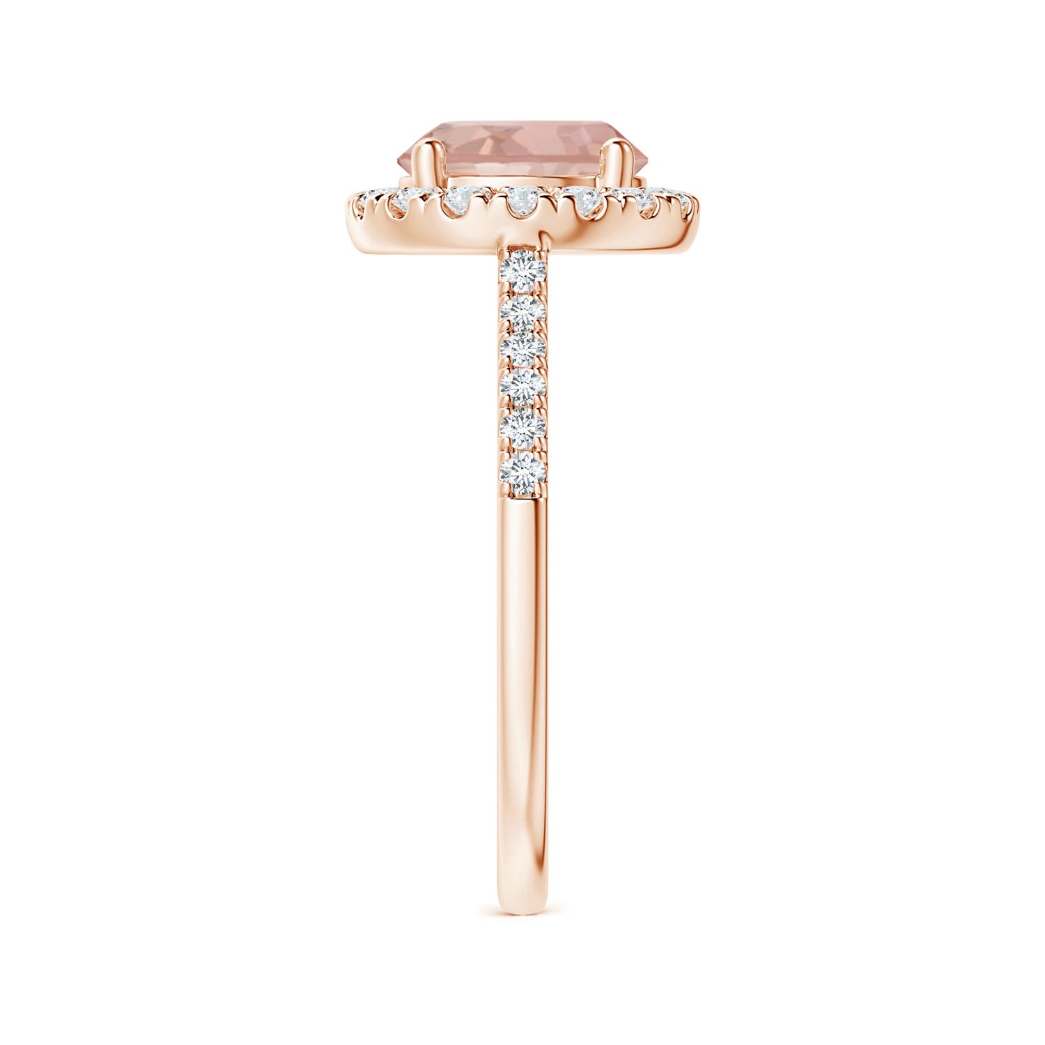 AAAA - Morganite / 1.97 CT / 14 KT Rose Gold