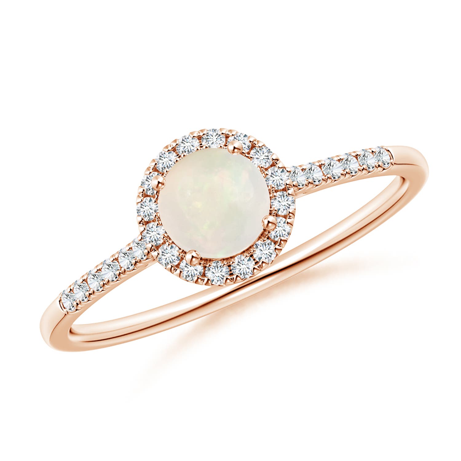 A - Opal / 0.48 CT / 14 KT Rose Gold