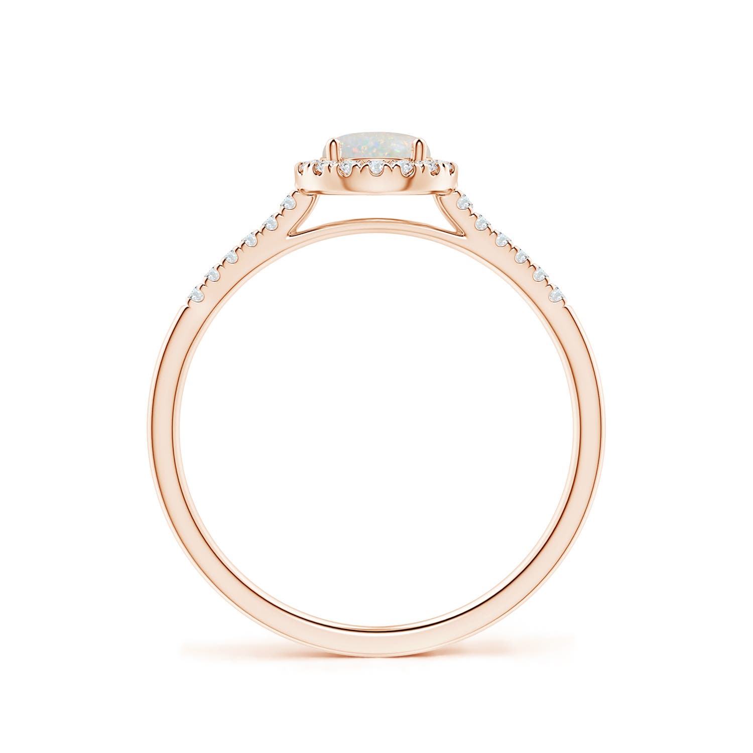 AA - Opal / 0.48 CT / 14 KT Rose Gold