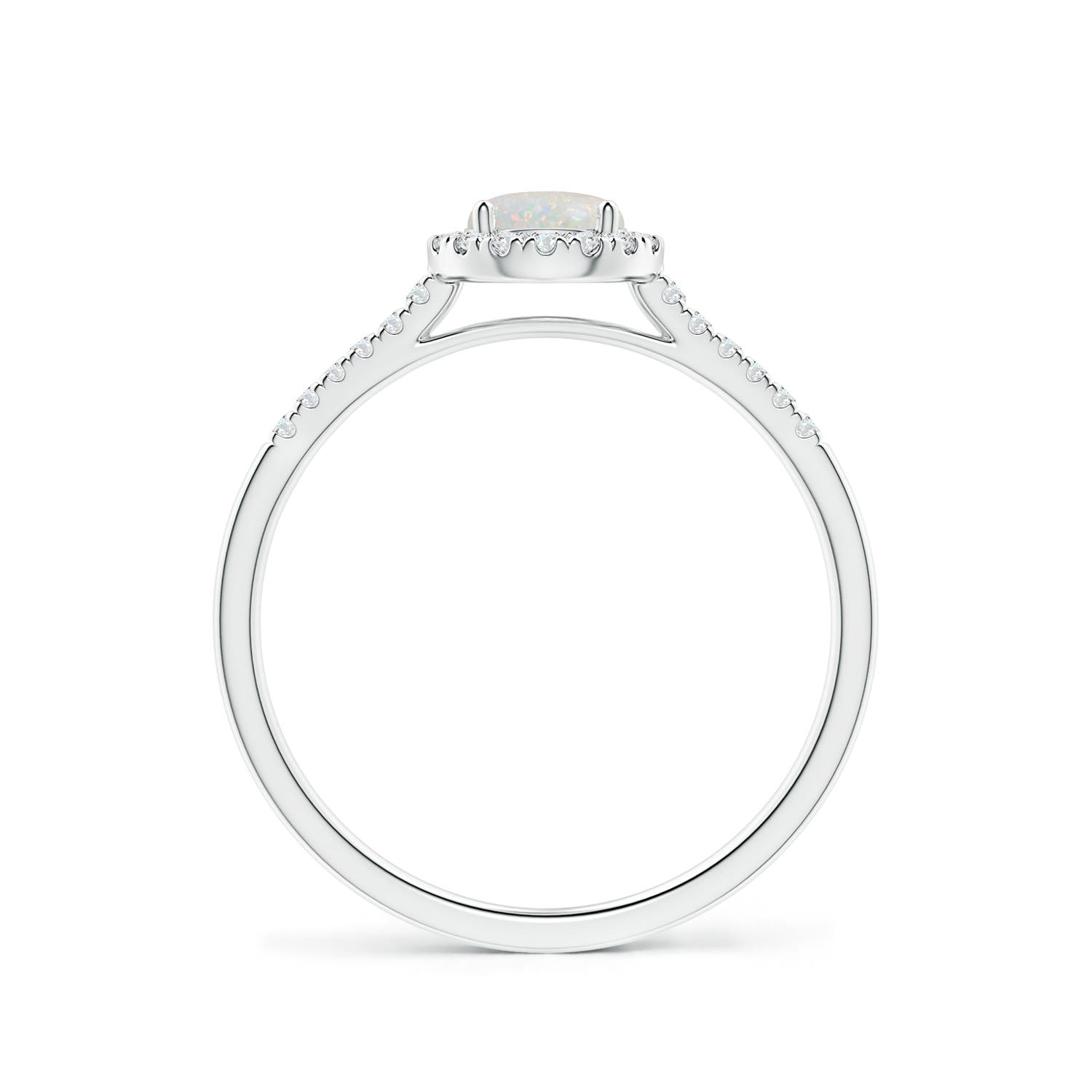 AA - Opal / 0.48 CT / 14 KT White Gold