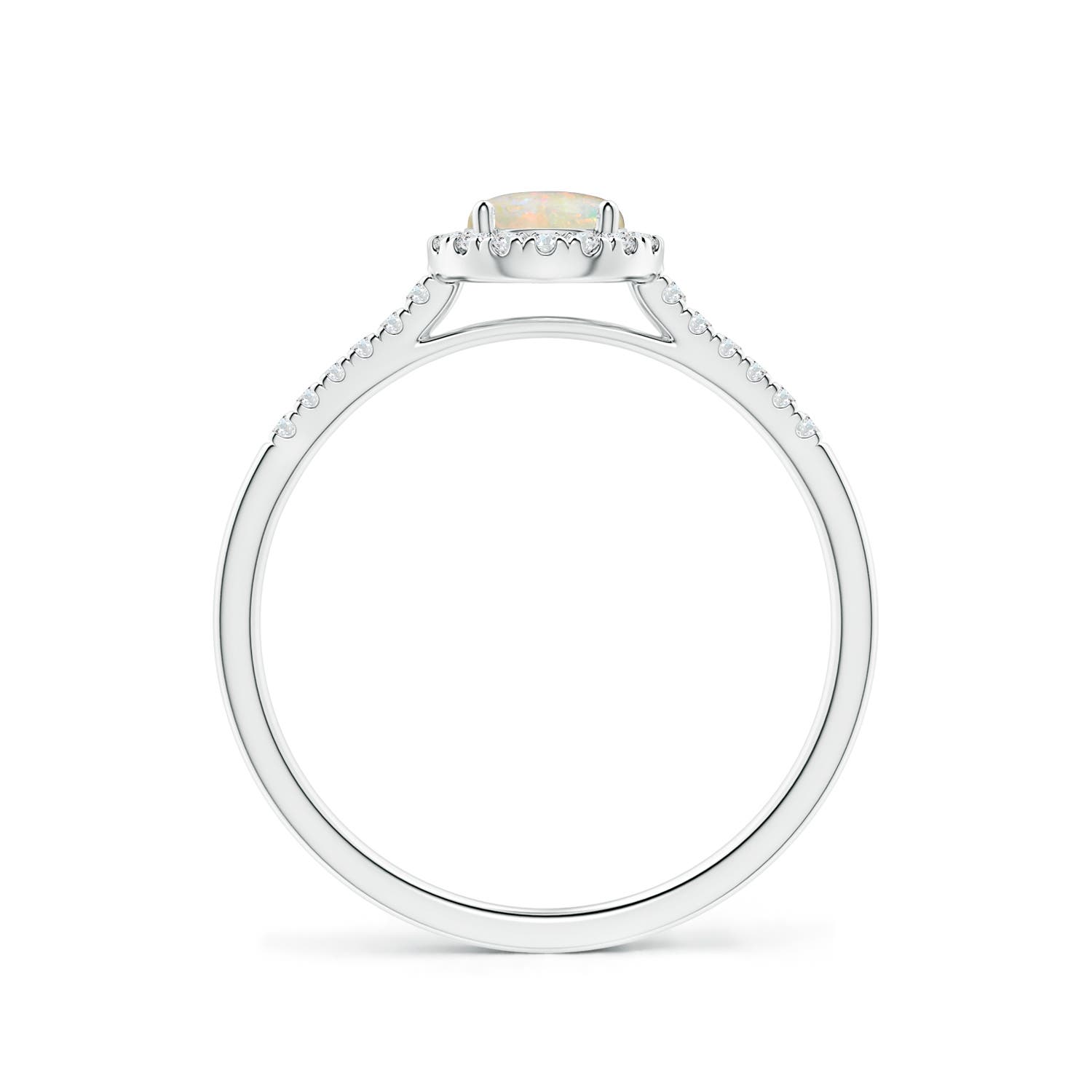 AAAA - Opal / 0.48 CT / 14 KT White Gold