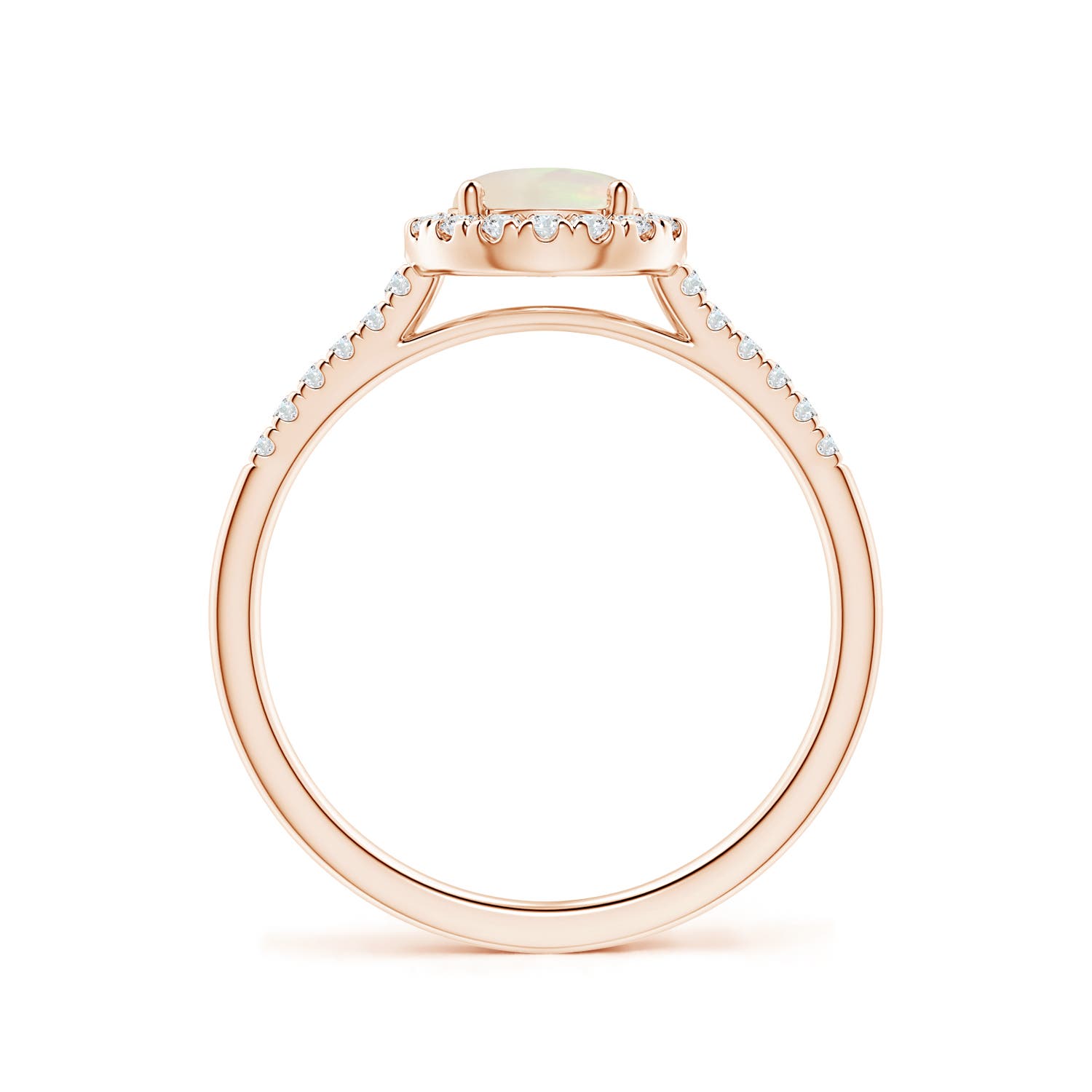 A - Opal / 0.7 CT / 14 KT Rose Gold