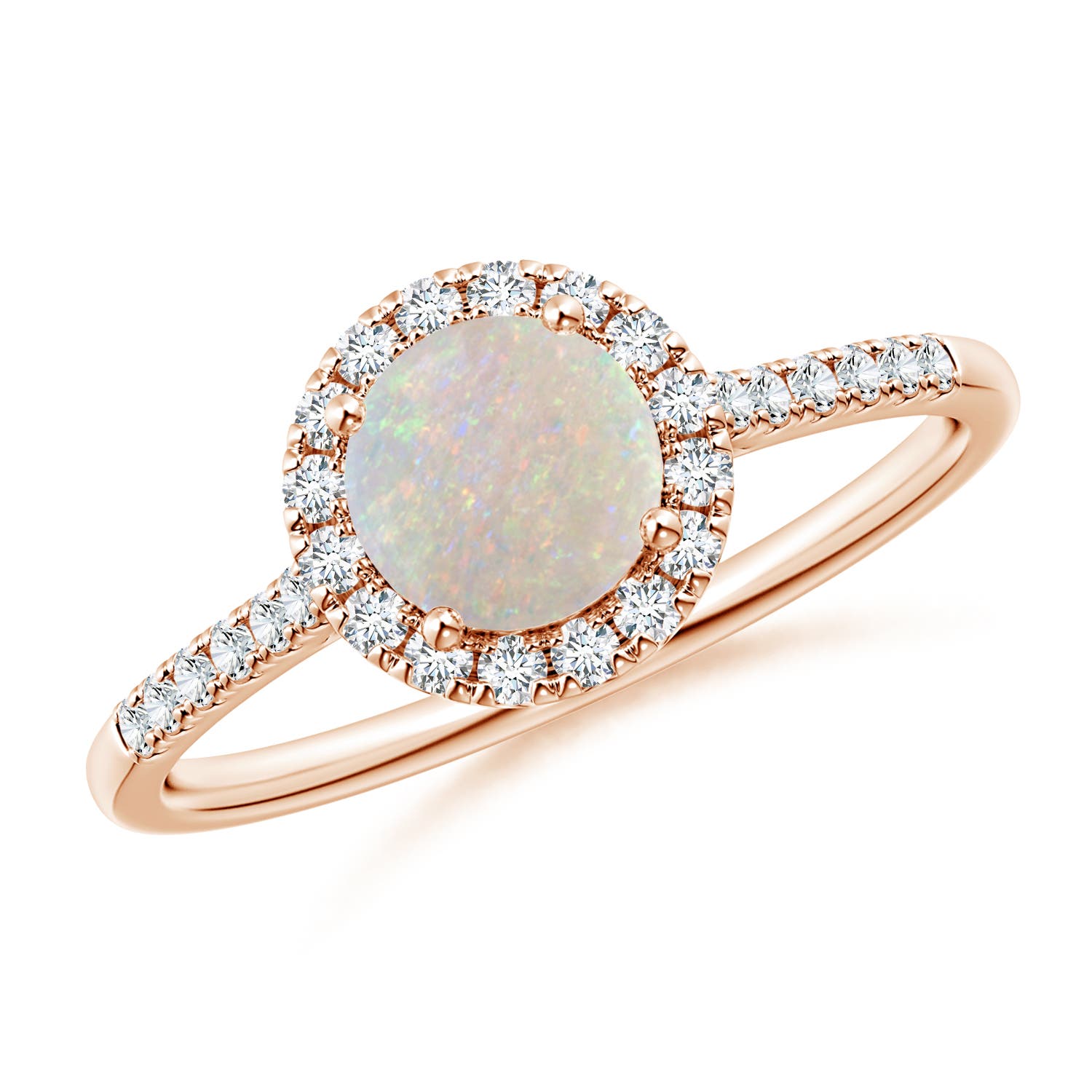 AA - Opal / 0.7 CT / 14 KT Rose Gold