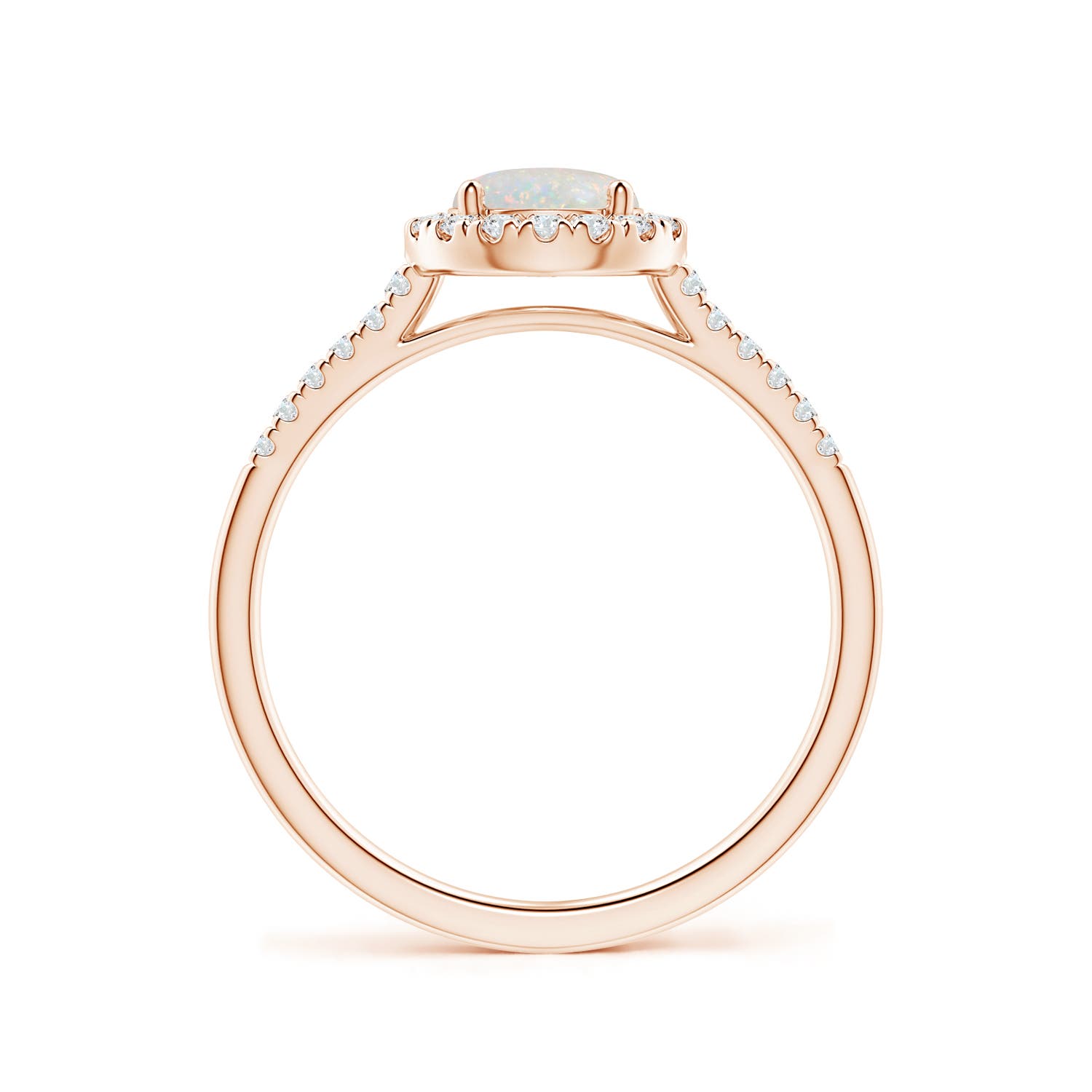 AA - Opal / 0.7 CT / 14 KT Rose Gold