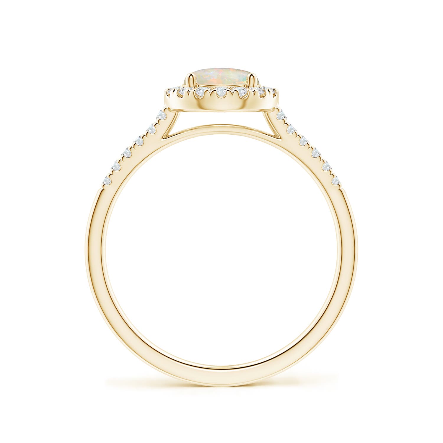 AAAA - Opal / 0.7 CT / 14 KT Yellow Gold