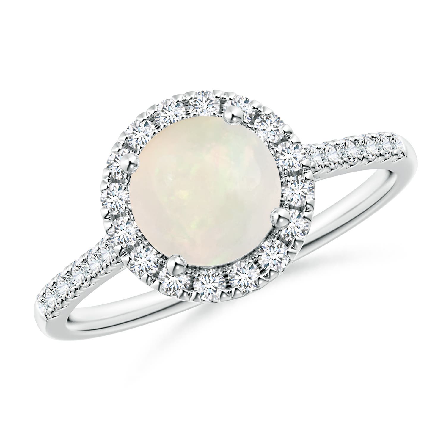 A - Opal / 1.04 CT / 14 KT White Gold