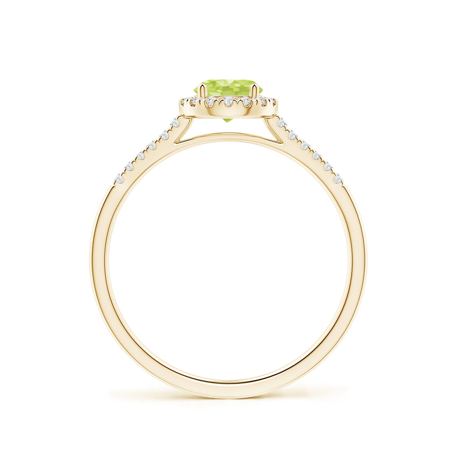 A - Peridot / 0.7 CT / 14 KT Yellow Gold