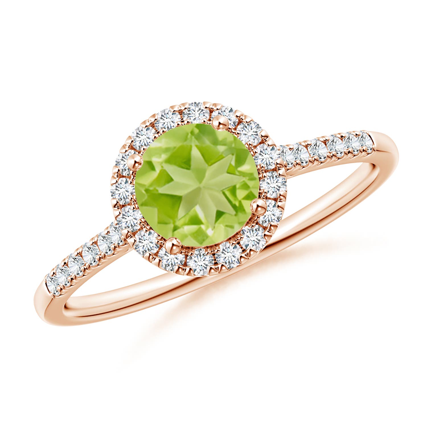 AA - Peridot / 1.15 CT / 14 KT Rose Gold