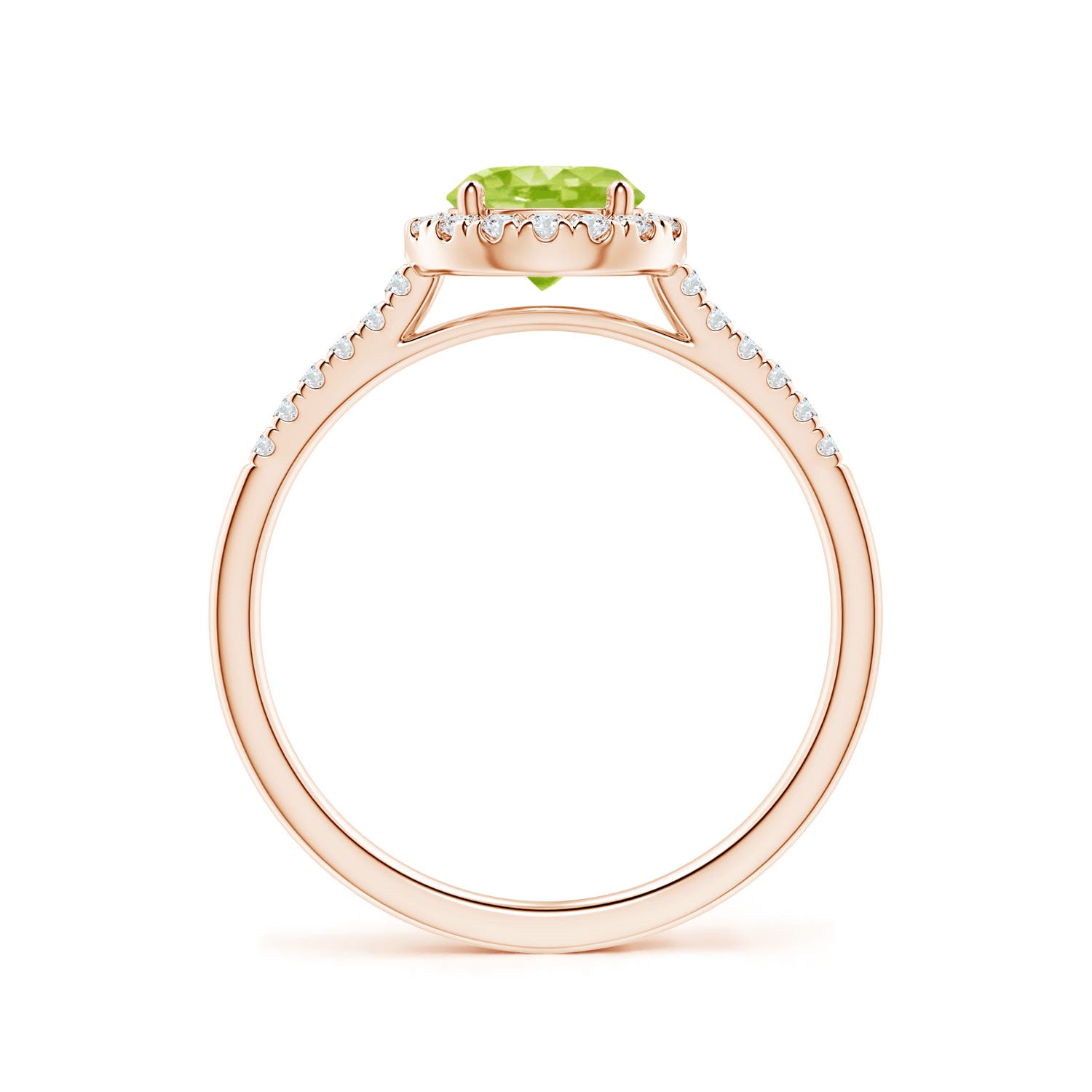 AA - Peridot / 1.15 CT / 14 KT Rose Gold