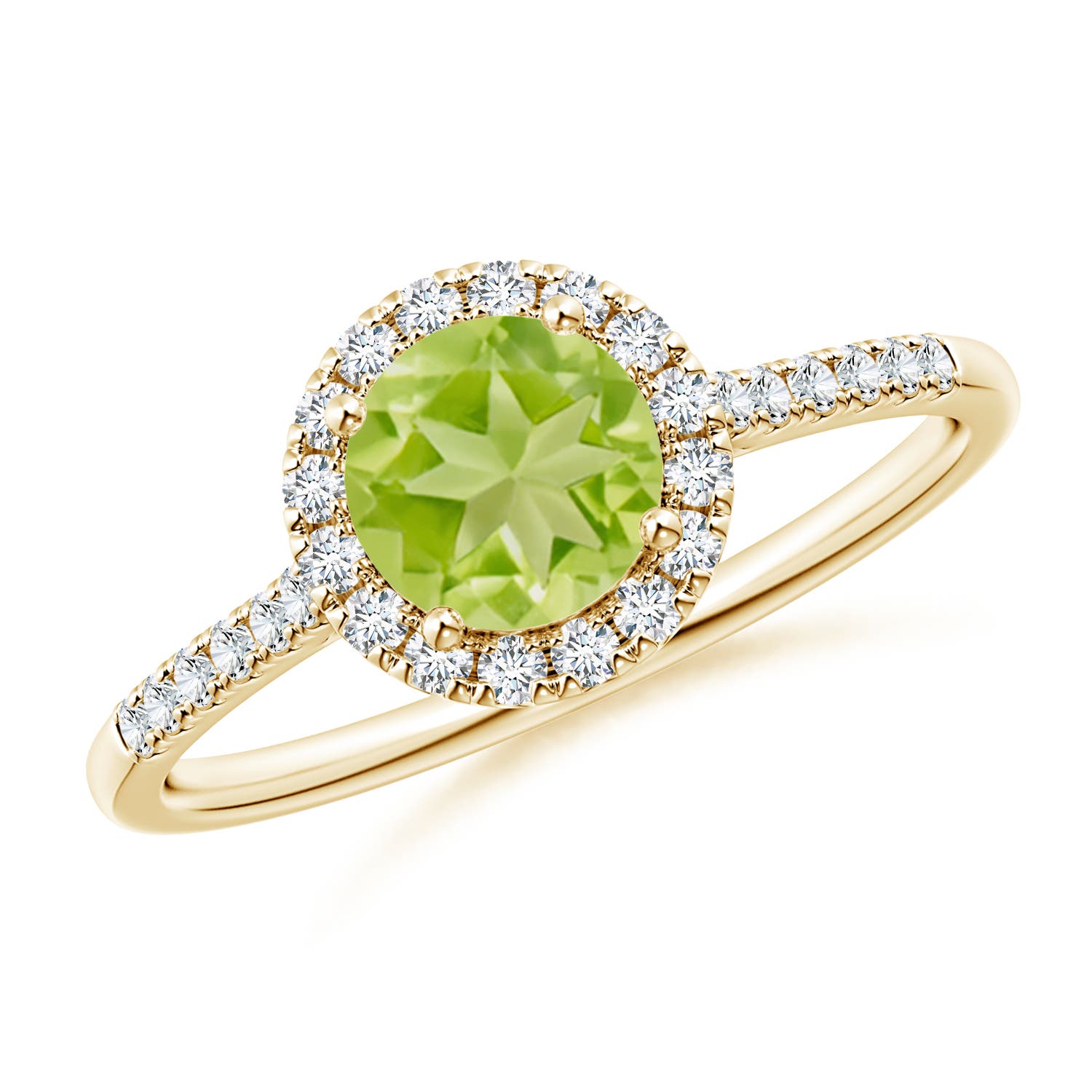 AA - Peridot / 1.15 CT / 14 KT Yellow Gold