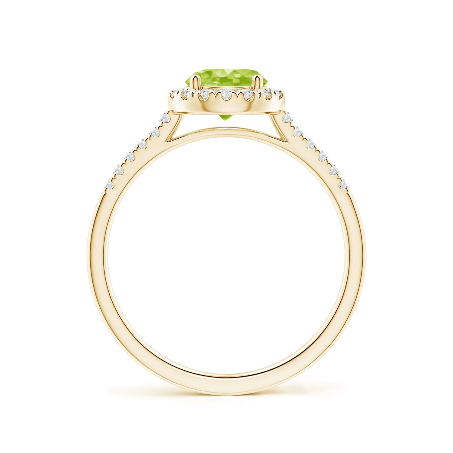 AA - Peridot / 1.15 CT / 14 KT Yellow Gold