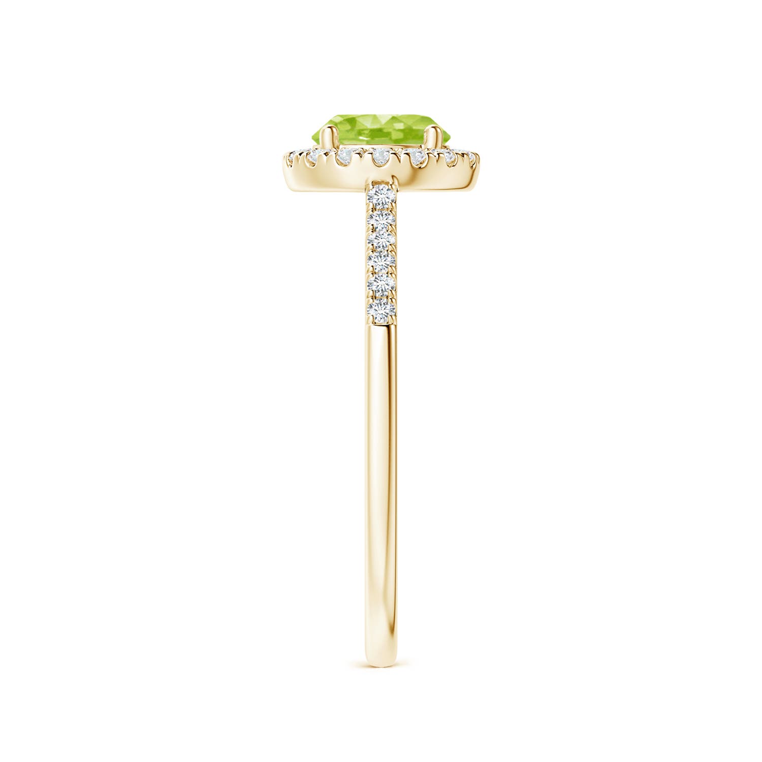 AA - Peridot / 1.15 CT / 14 KT Yellow Gold