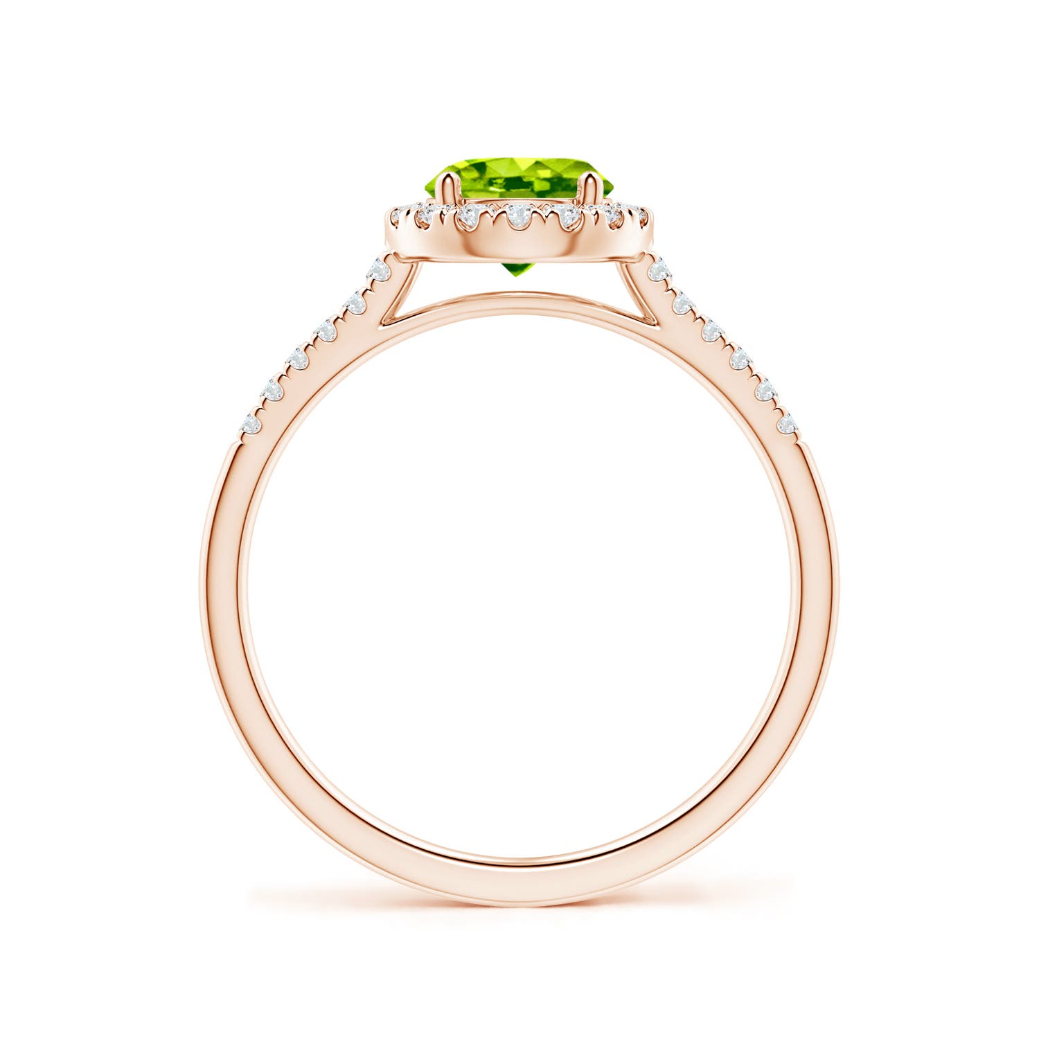 AAA - Peridot / 1.15 CT / 14 KT Rose Gold