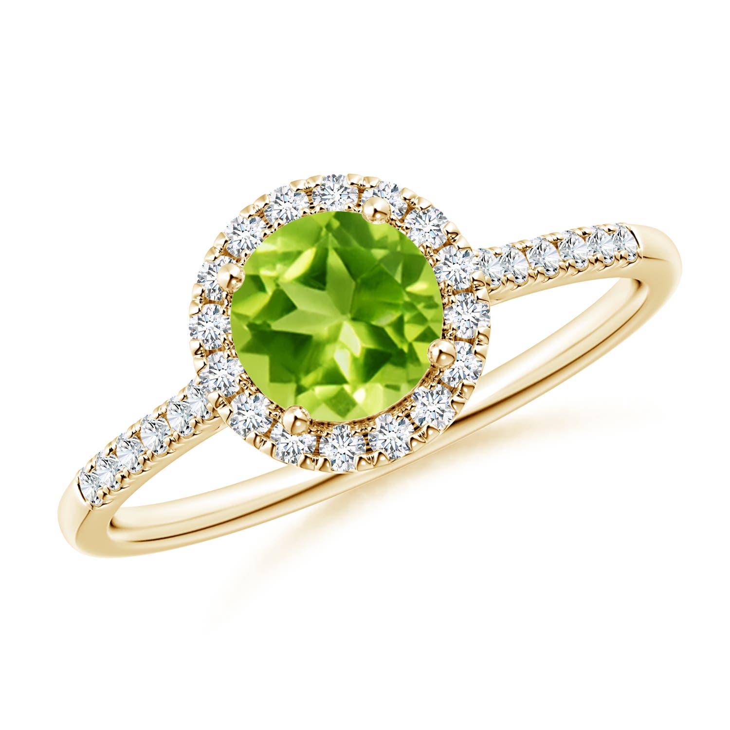 AAA - Peridot / 1.15 CT / 14 KT Yellow Gold