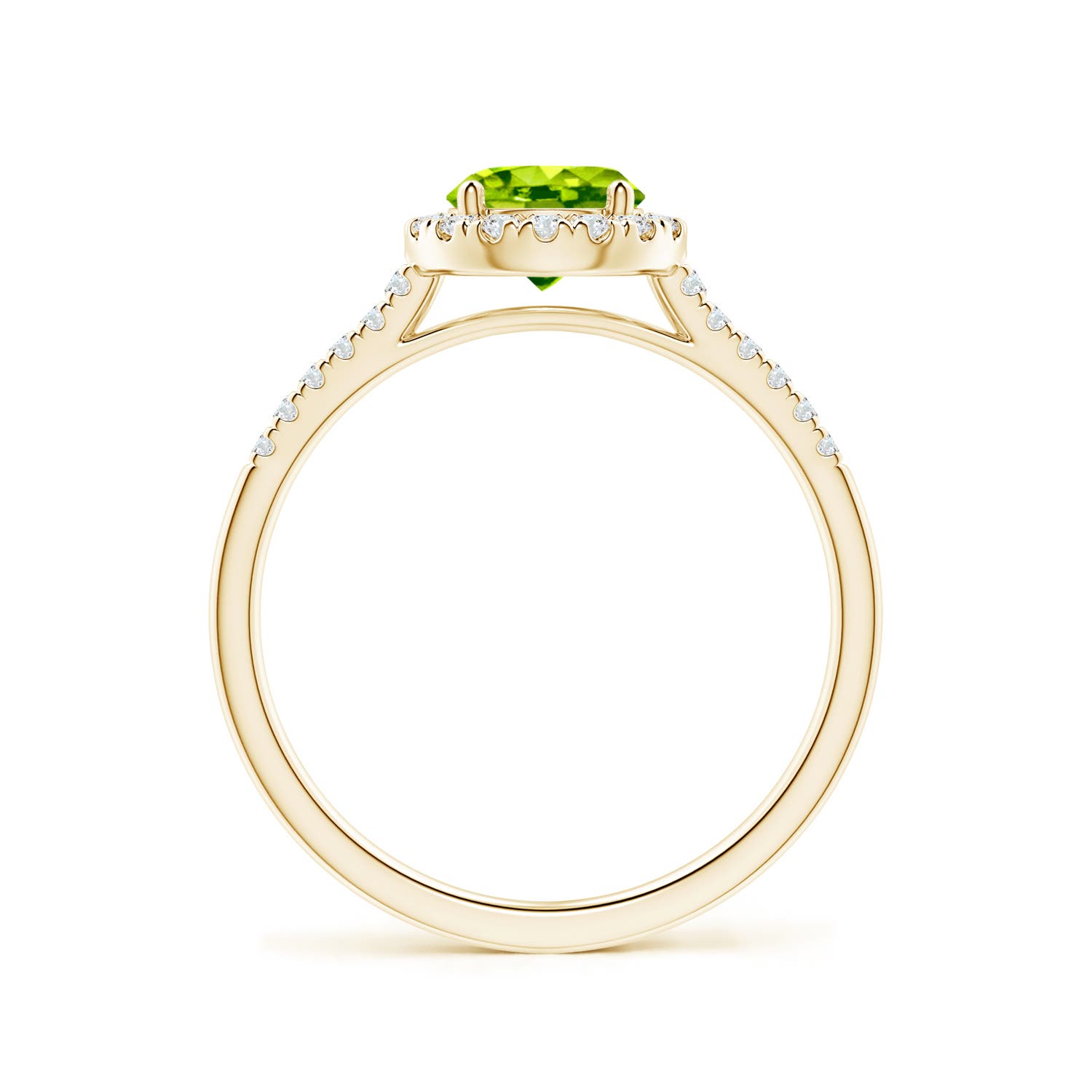 AAA - Peridot / 1.15 CT / 14 KT Yellow Gold