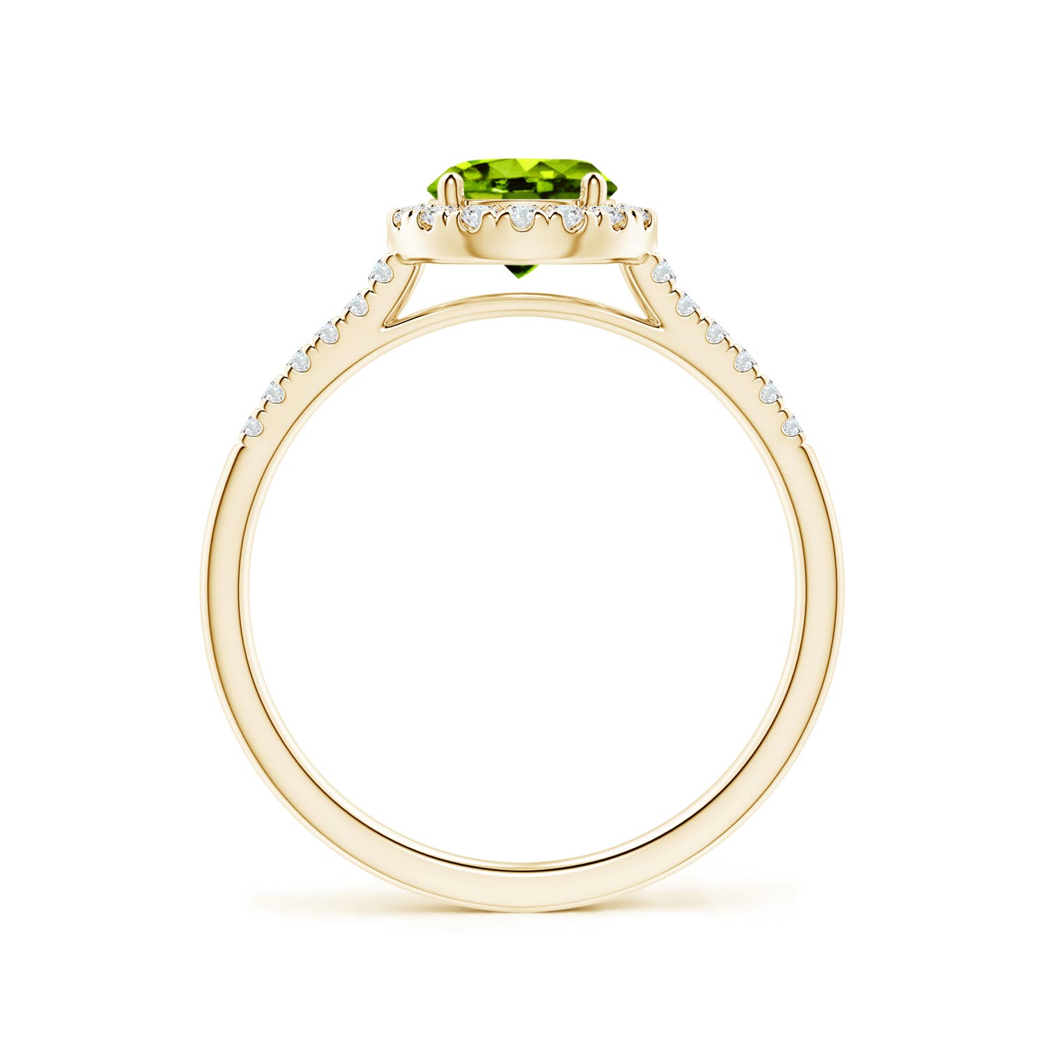 AAAA - Peridot / 1.15 CT / 14 KT Yellow Gold