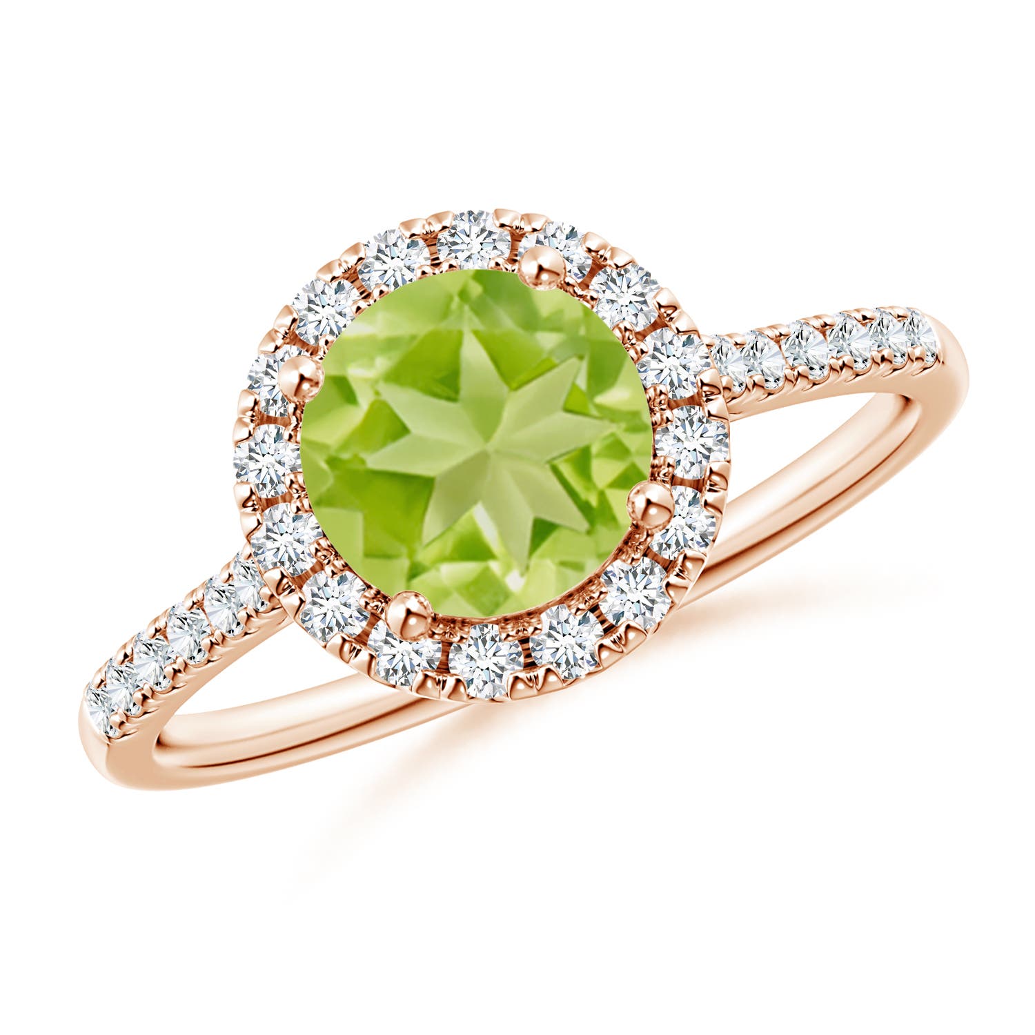 AA - Peridot / 1.69 CT / 14 KT Rose Gold