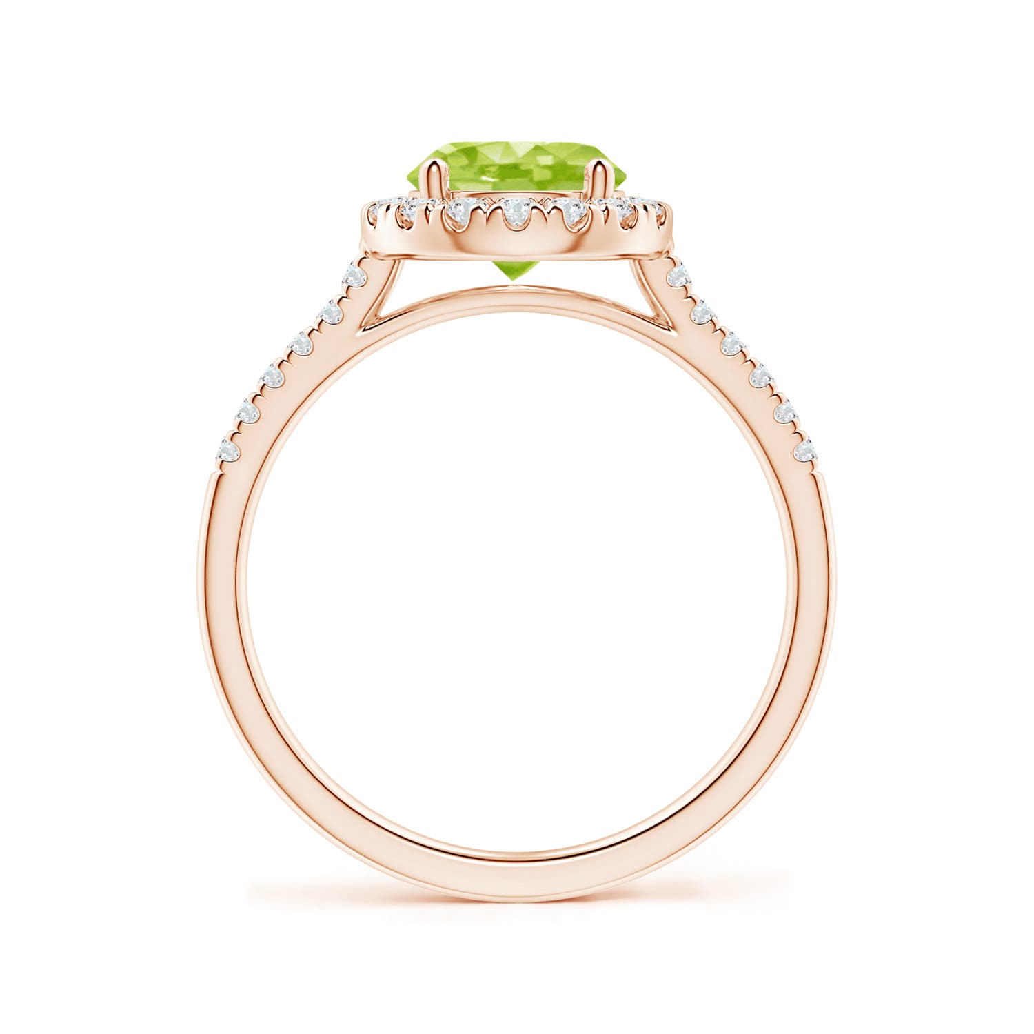 AA - Peridot / 1.69 CT / 14 KT Rose Gold