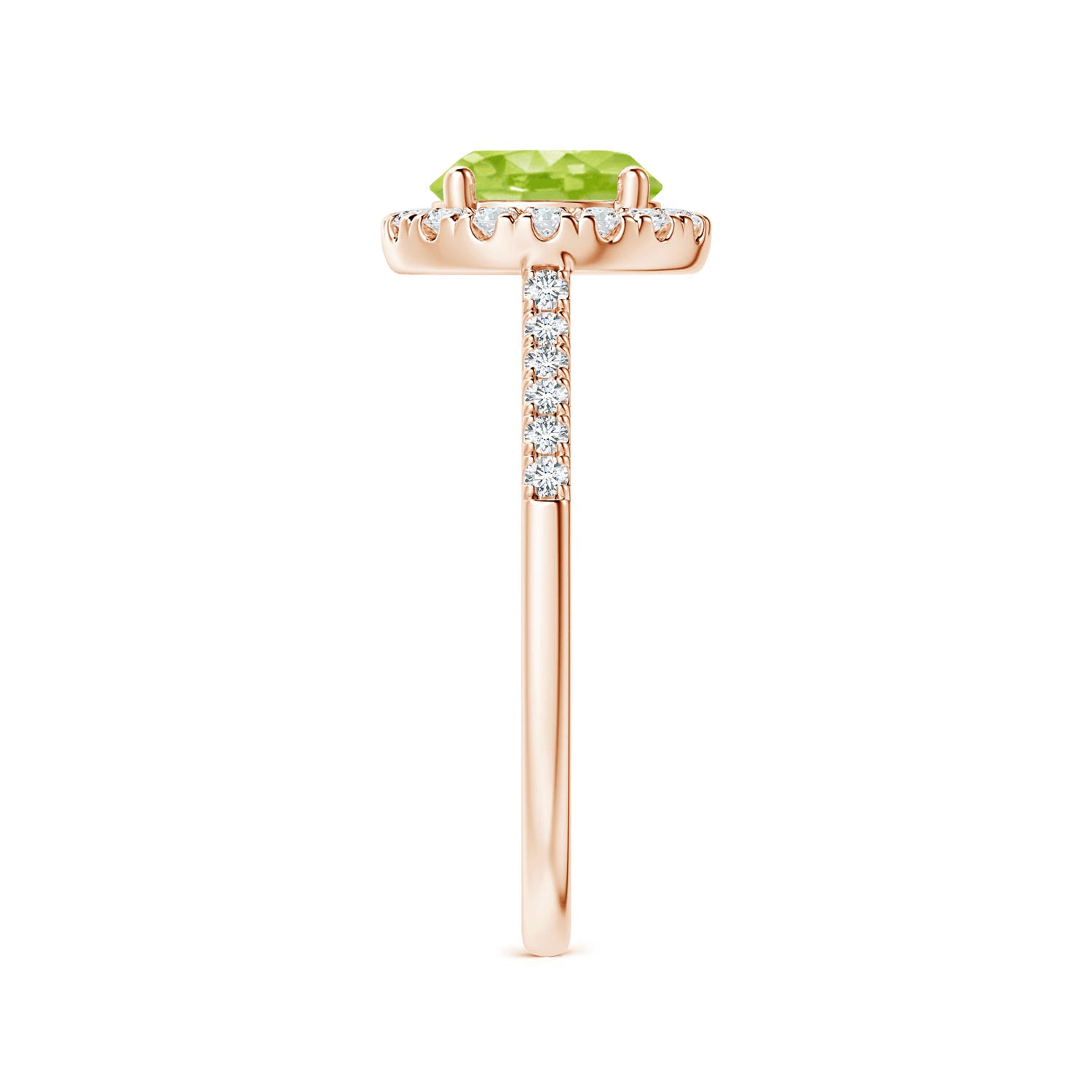 AA - Peridot / 1.69 CT / 14 KT Rose Gold