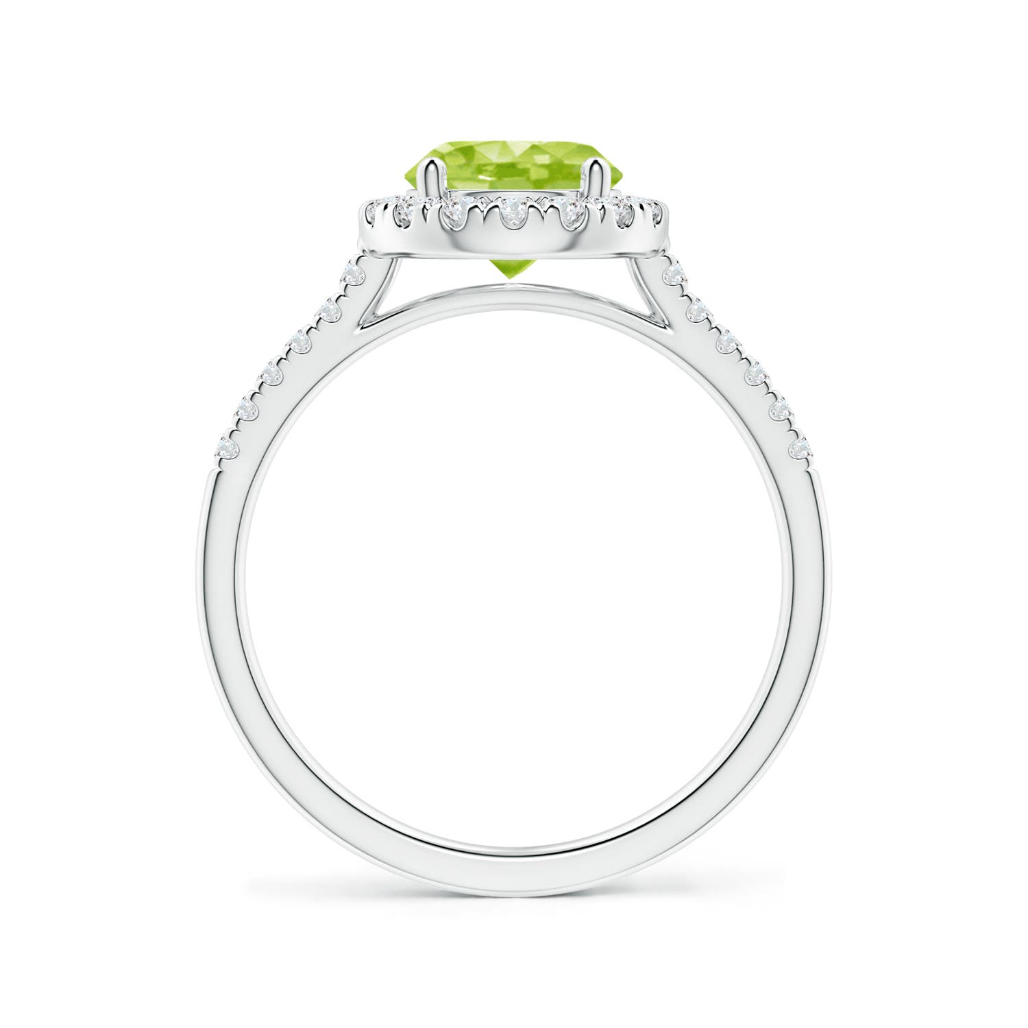 AA - Peridot / 1.69 CT / 14 KT White Gold