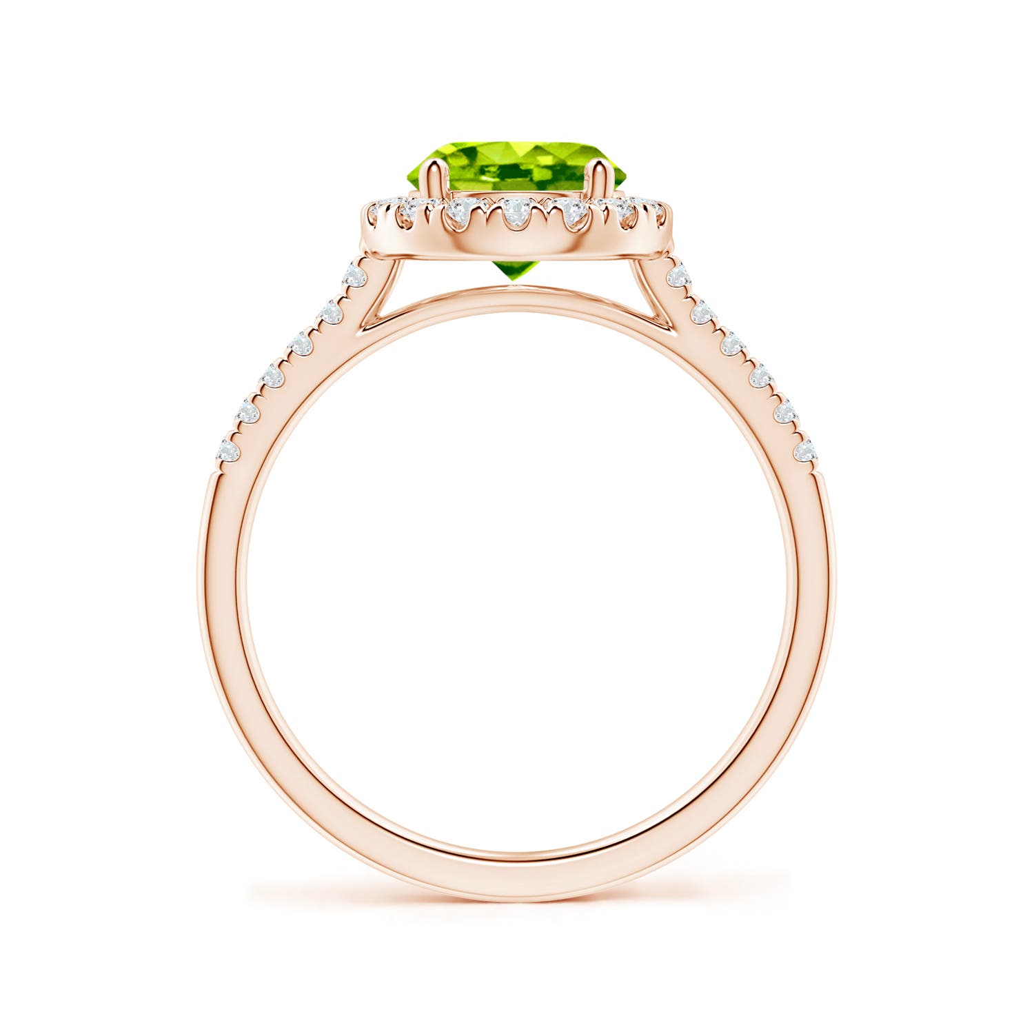 AAA - Peridot / 1.69 CT / 14 KT Rose Gold