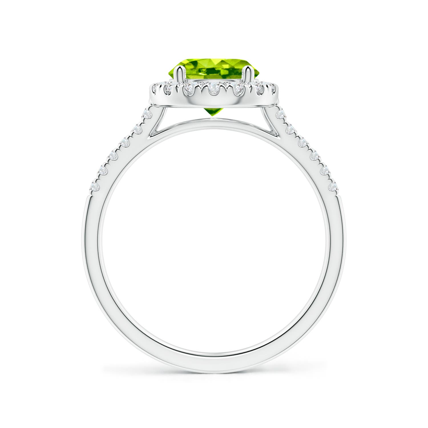 AAA - Peridot / 1.69 CT / 14 KT White Gold